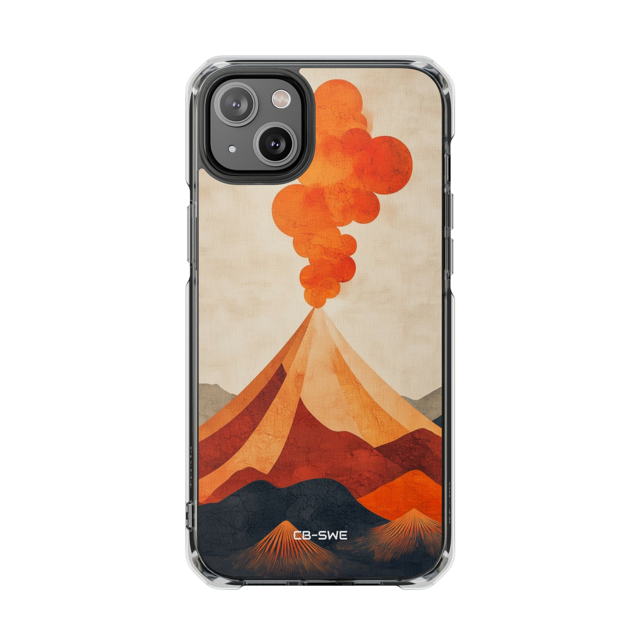 Erupting Heat Waves iPhone Case - Impact