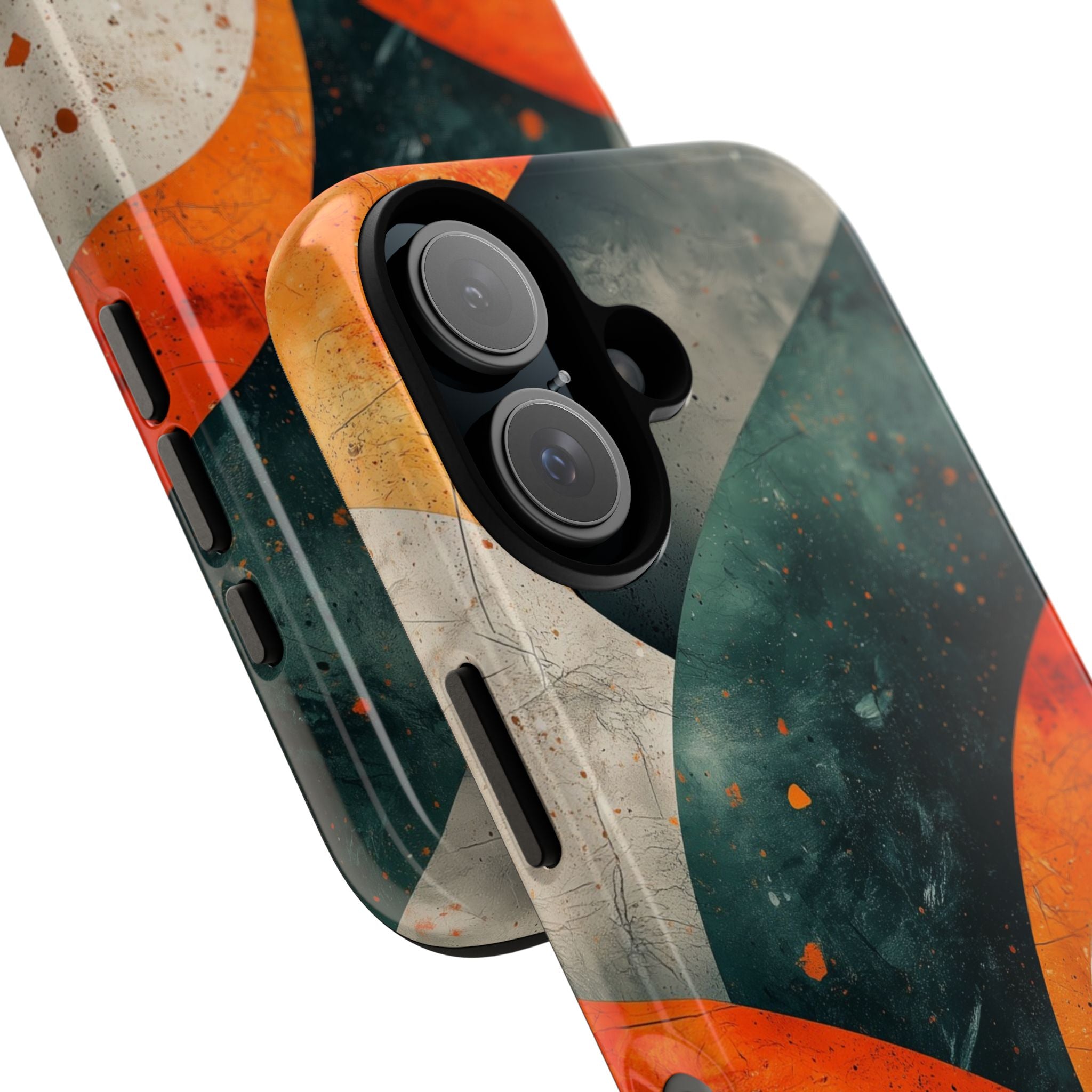 Crimson Wave iPhone 16 Case - Tough