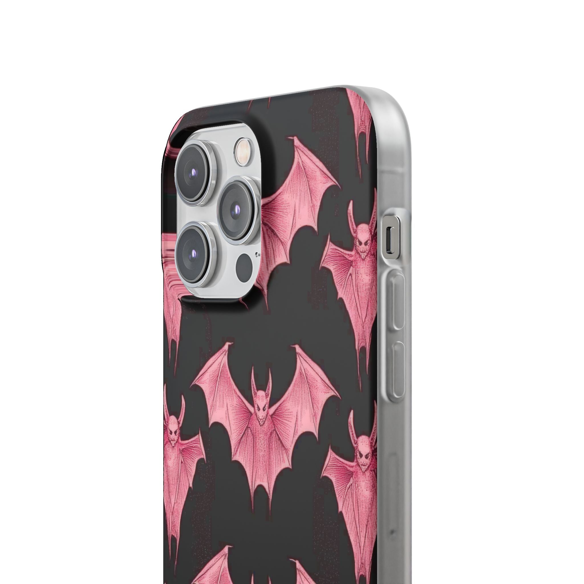 Pink Batwave iPhone 14 Pro Max Case - Soft