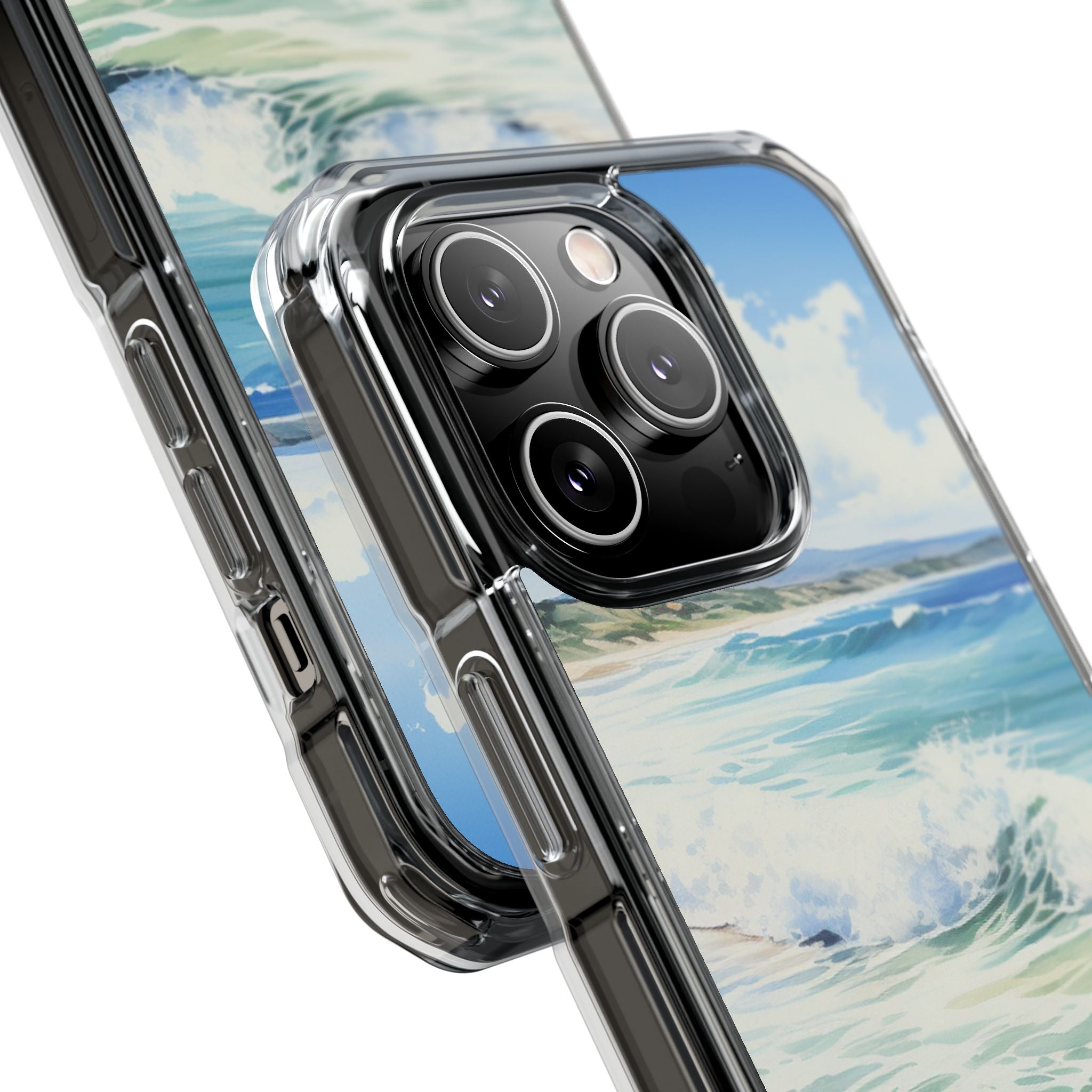 Serene Coastal Watercolors iPhone Case - Impact