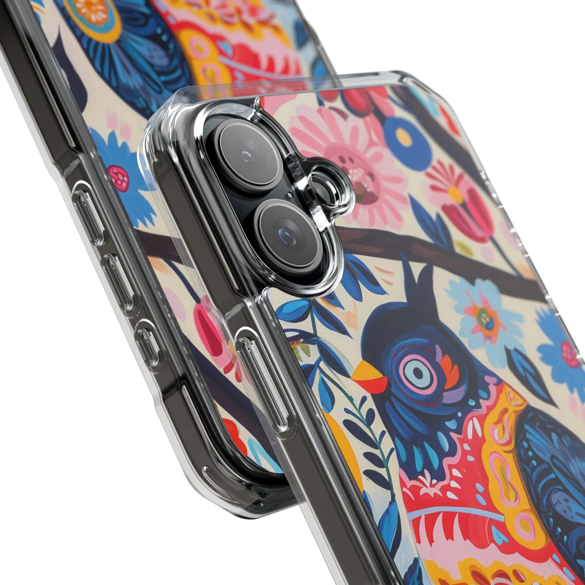 Whimsical Owl Garden iPhone 16 - Impact Clear+