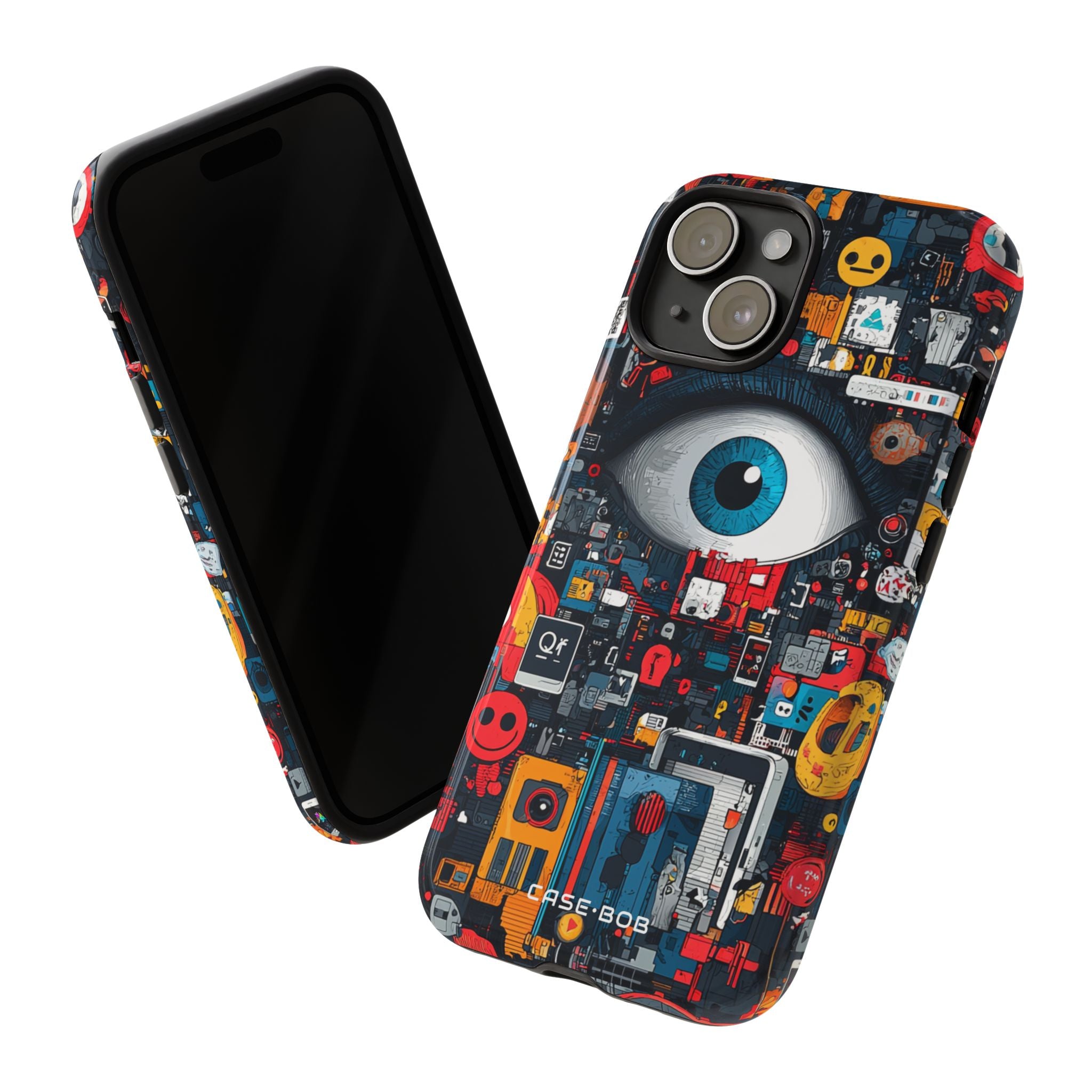 Digital Eye Blue iPhone 15 Case - Tough