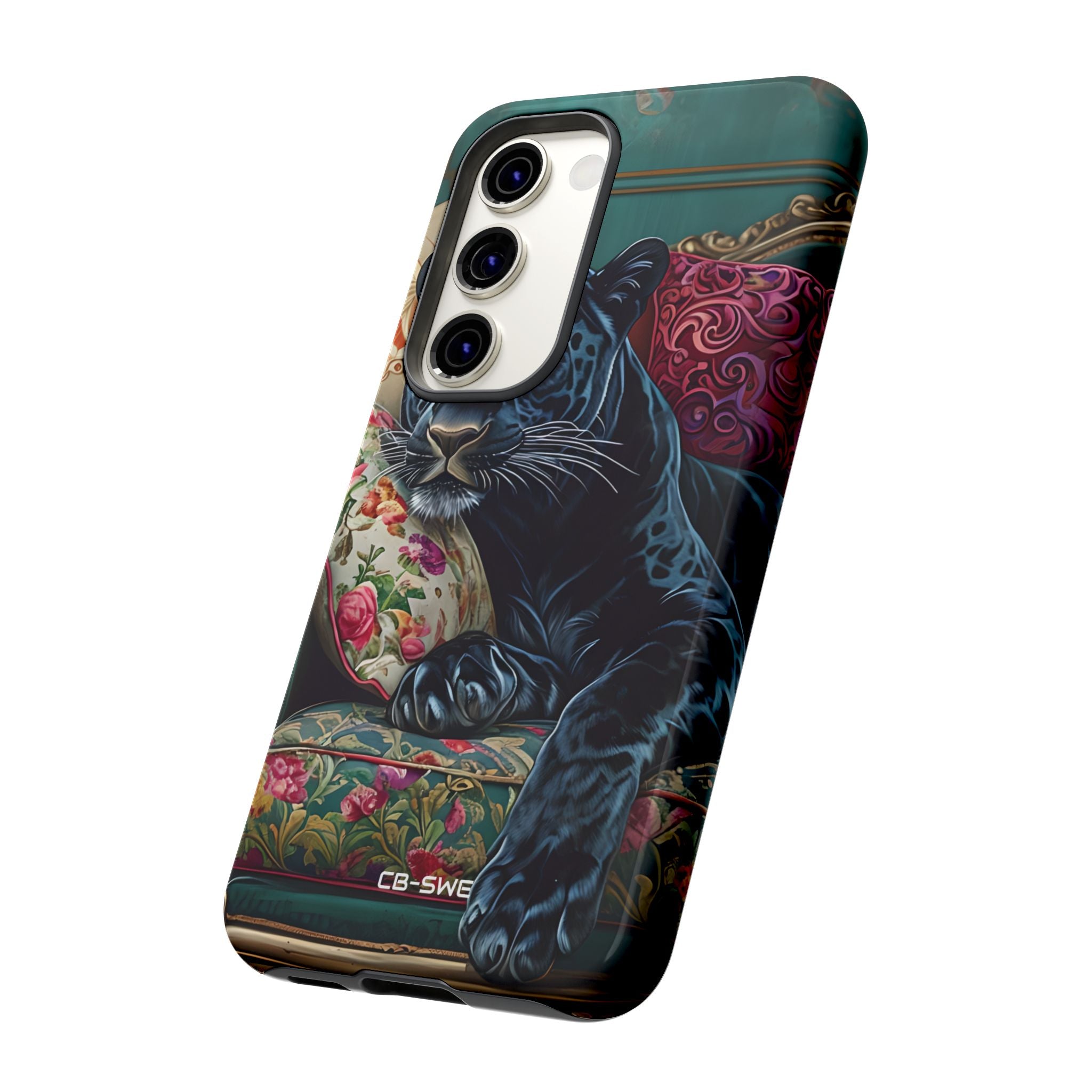 Panther on Vintage Chaise - Samsung Case