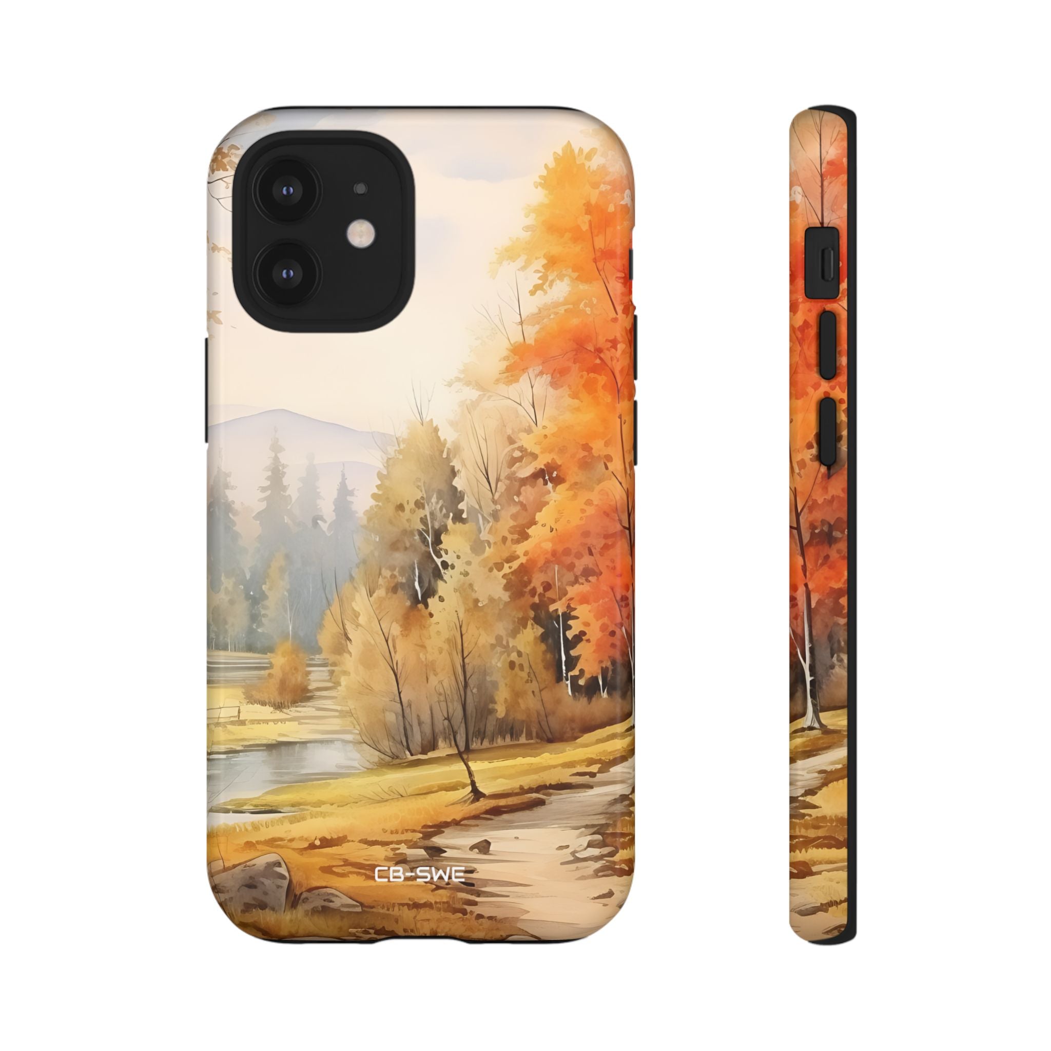 Golden Leaves Drift - iPhone Case