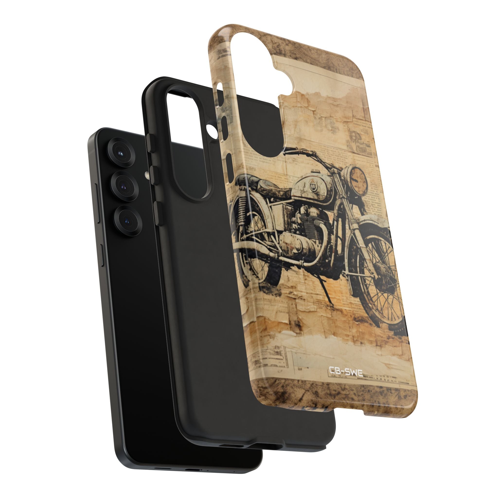 Vintage Motorcycle Collage - Samsung Case