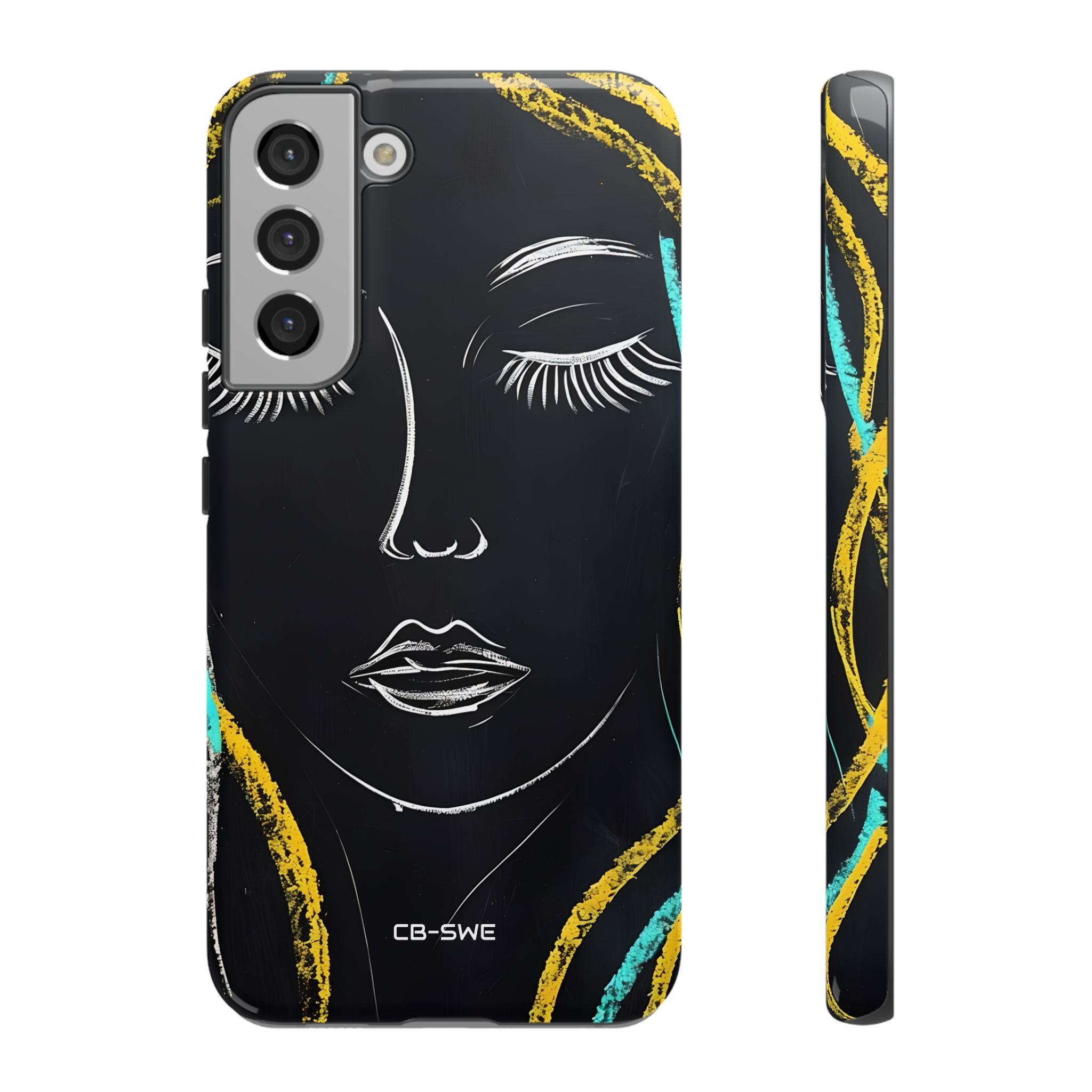 Vivid Minimalist Portrait - Samsung Case