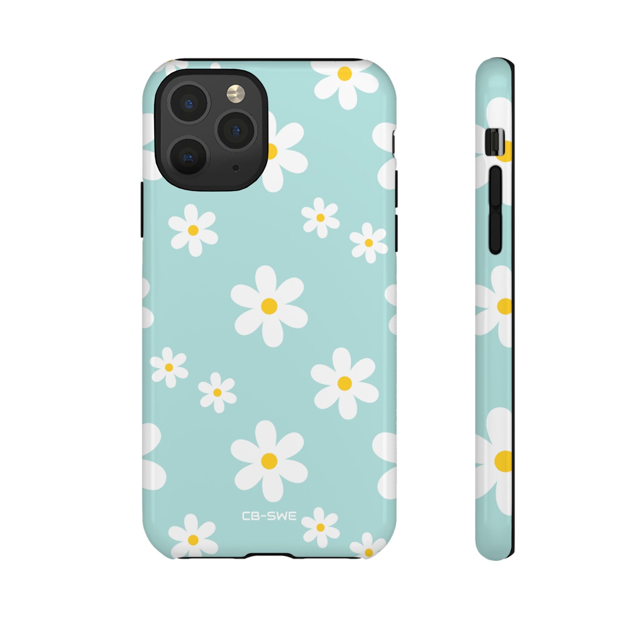 Daisies On Blue - iPhone Case