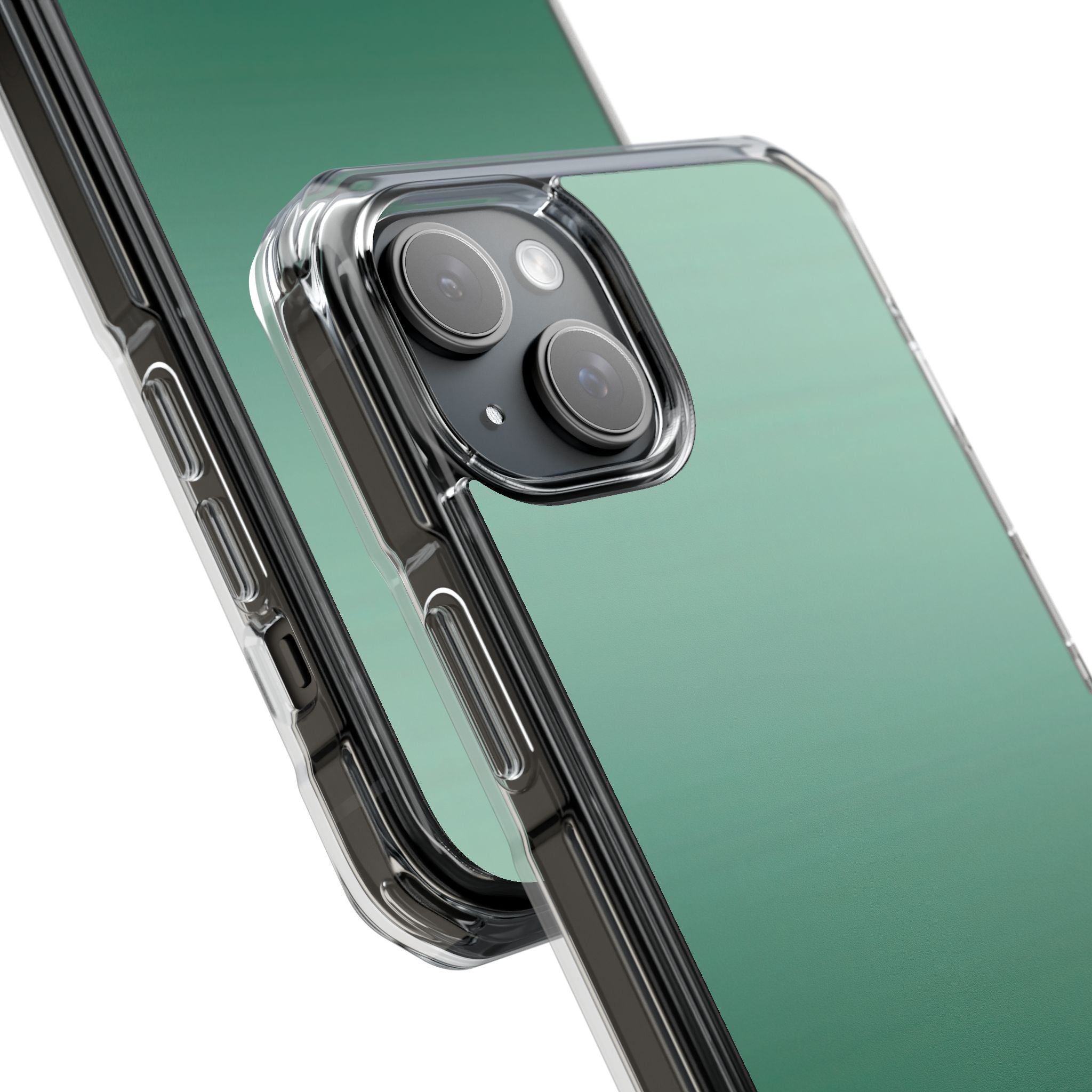 Teal Horizon Layers iPhone 15 - Impact Clear+