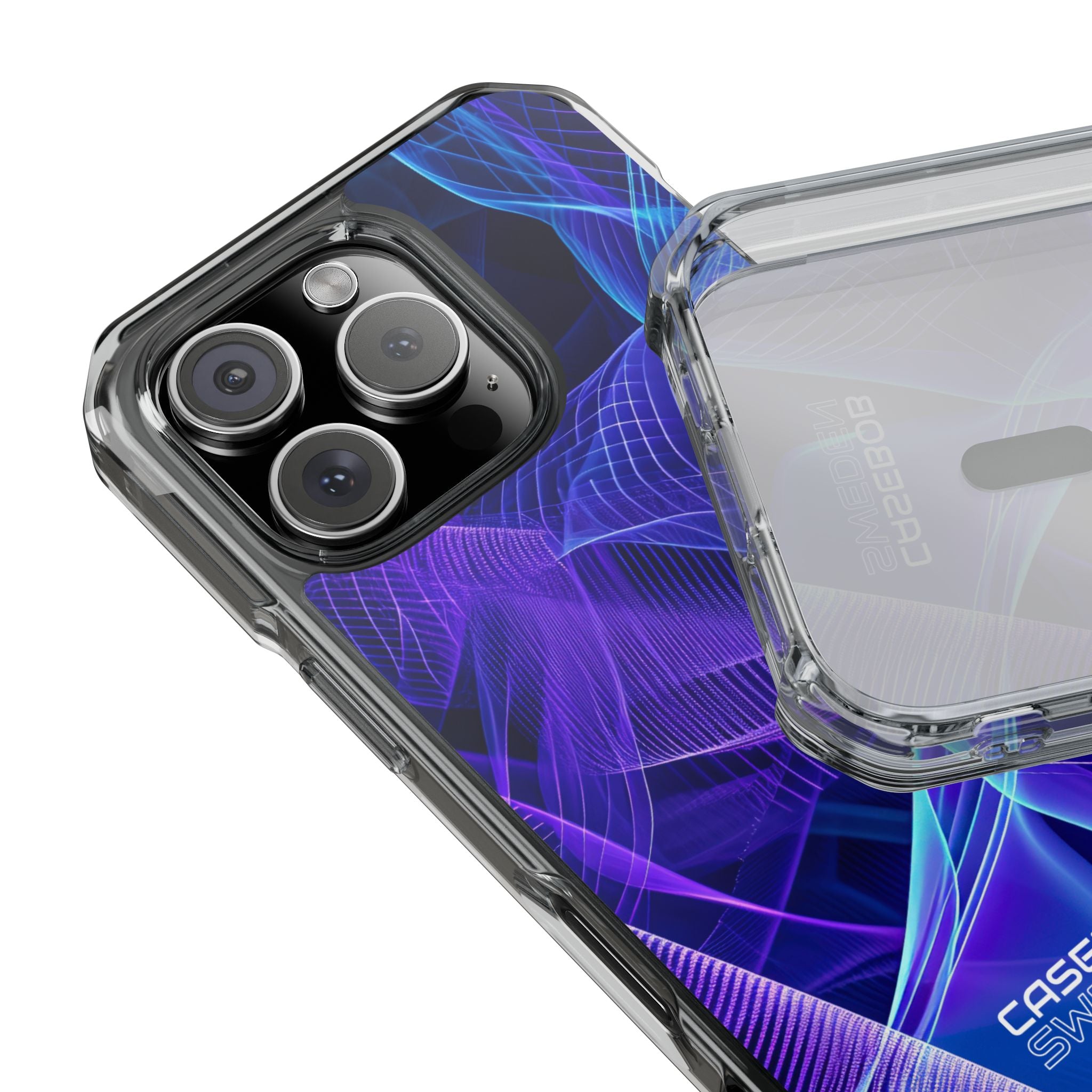 Electric Waveforms iPhone 16 - Impact Clear+