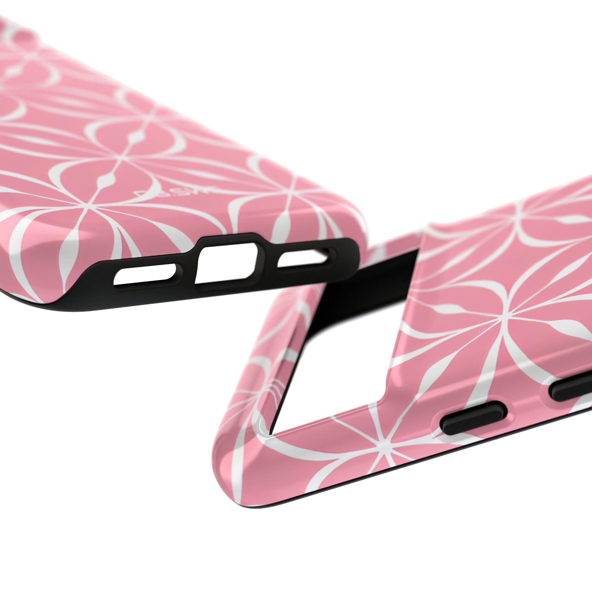 Intricate Overlapping Circle Geometric Light Pink Seamless Google Pixel 8 - Tough
