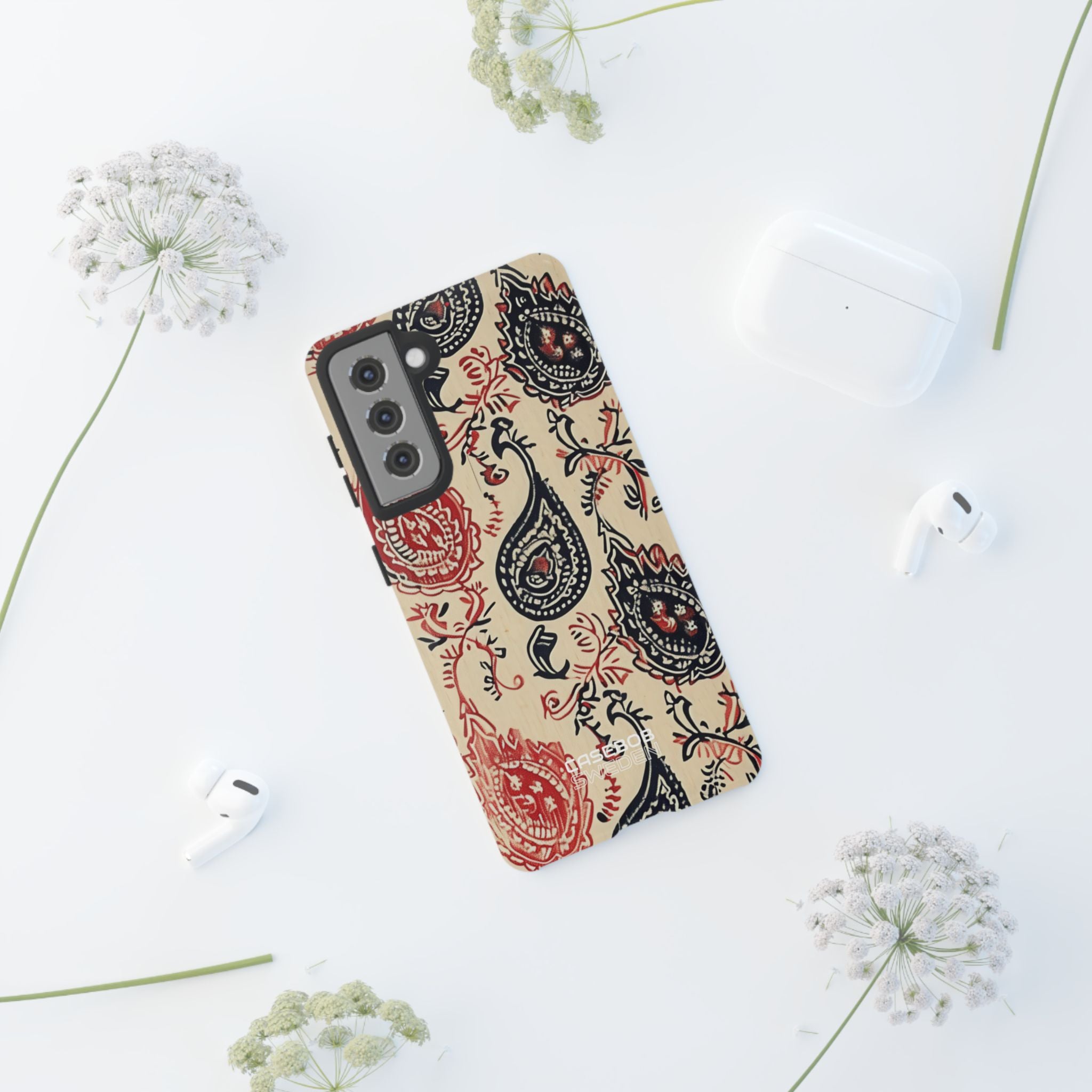 Navy Paisley Swirl Samsung S21 - Tough