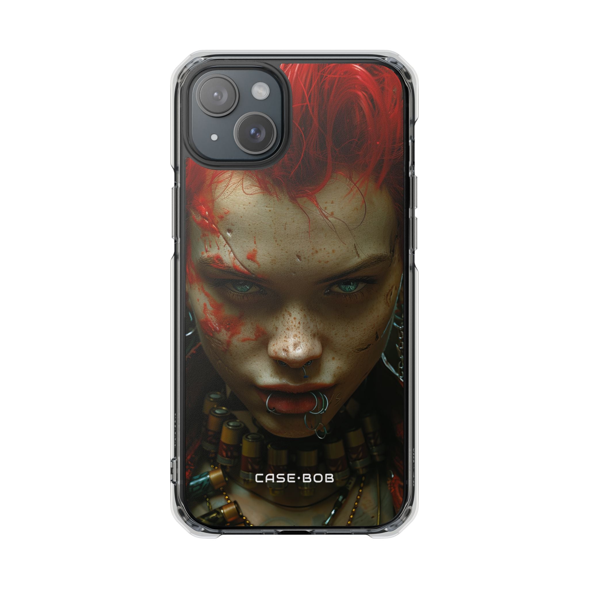 Red Spike Gaze iPhone 15 Plus Case - Impact