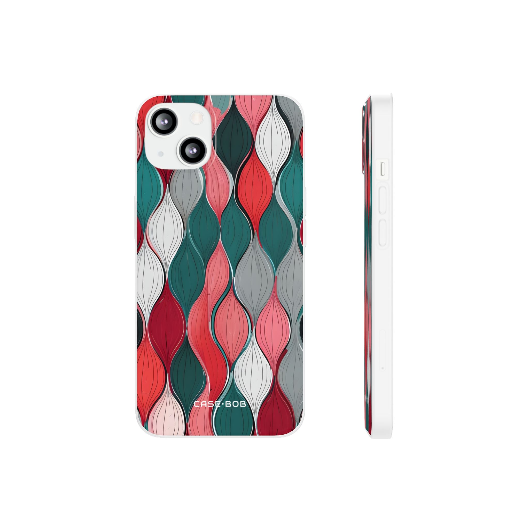 Leaf Cascade Teal iPhone 13 - Soft