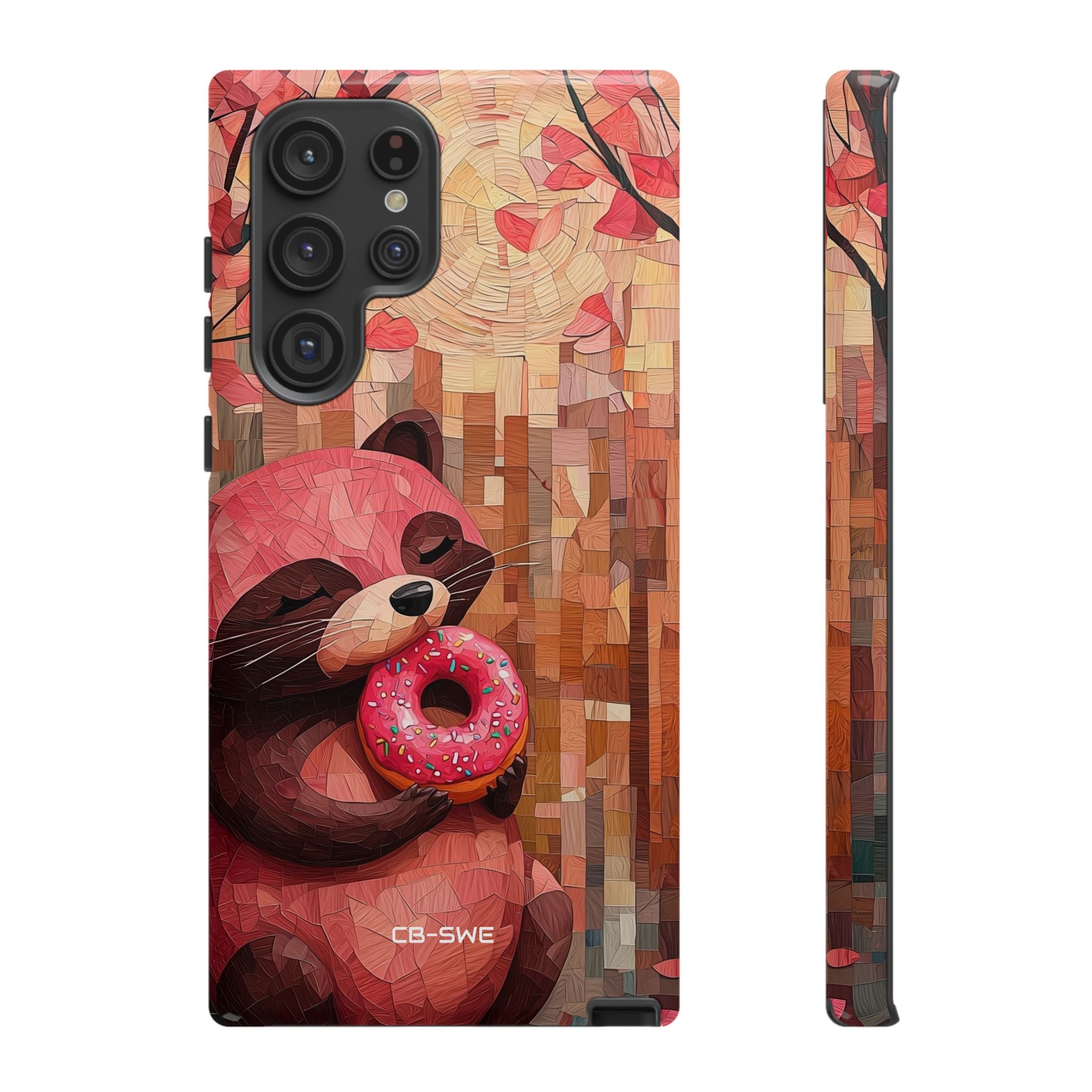 Raccoon Holds Donut - Samsung Case