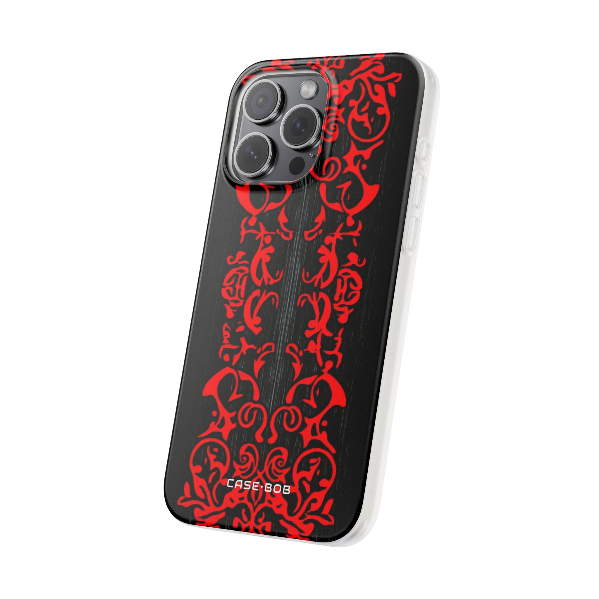 Crimson Spiral iPhone 15 Pro Max Case - Soft