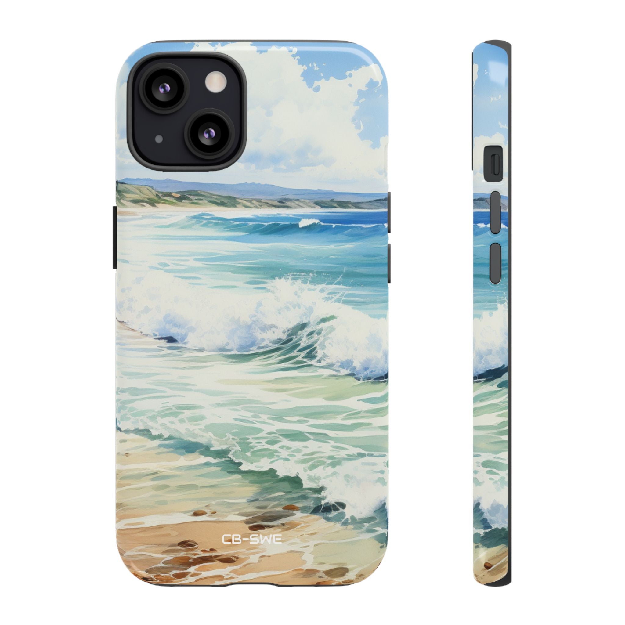 Serene Coastal Watercolors - iPhone Case
