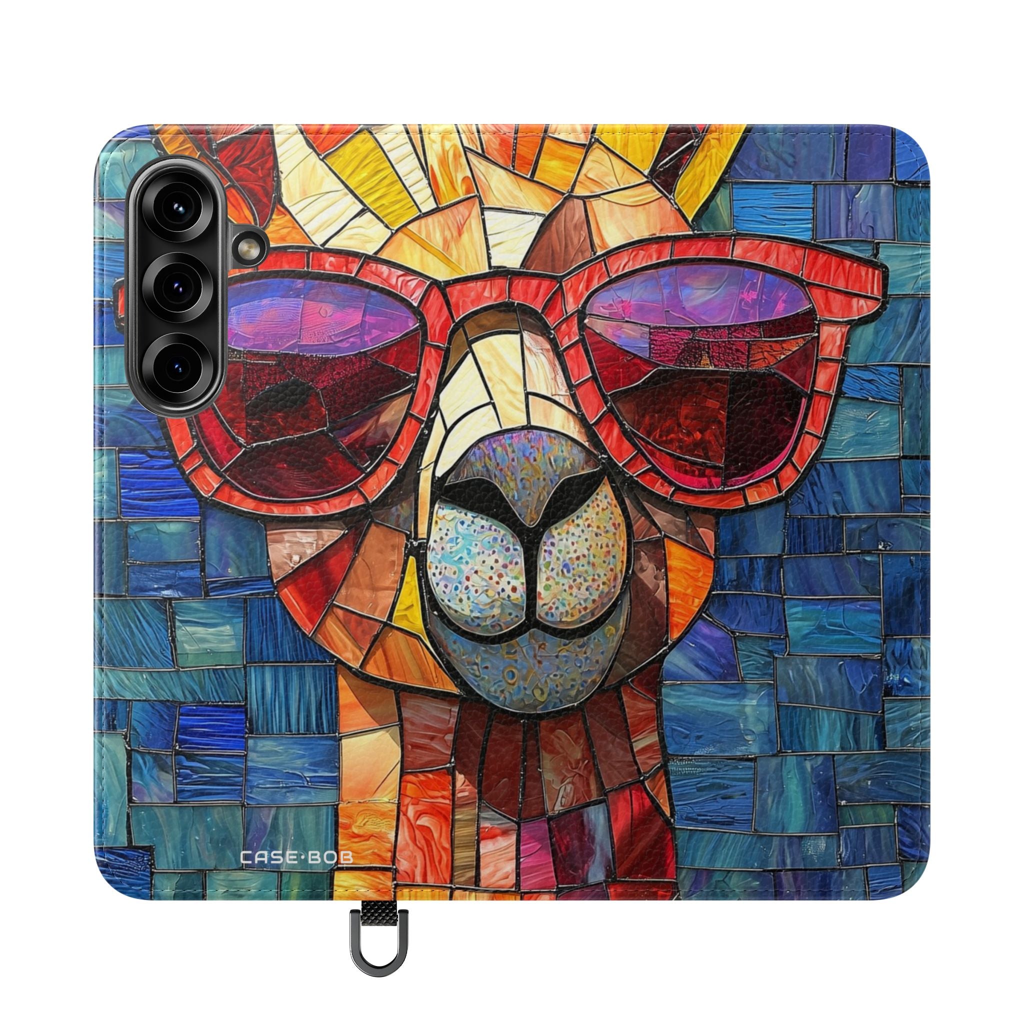 Sunglass Llama Mosaic - Samsung S25 Case - Wallet