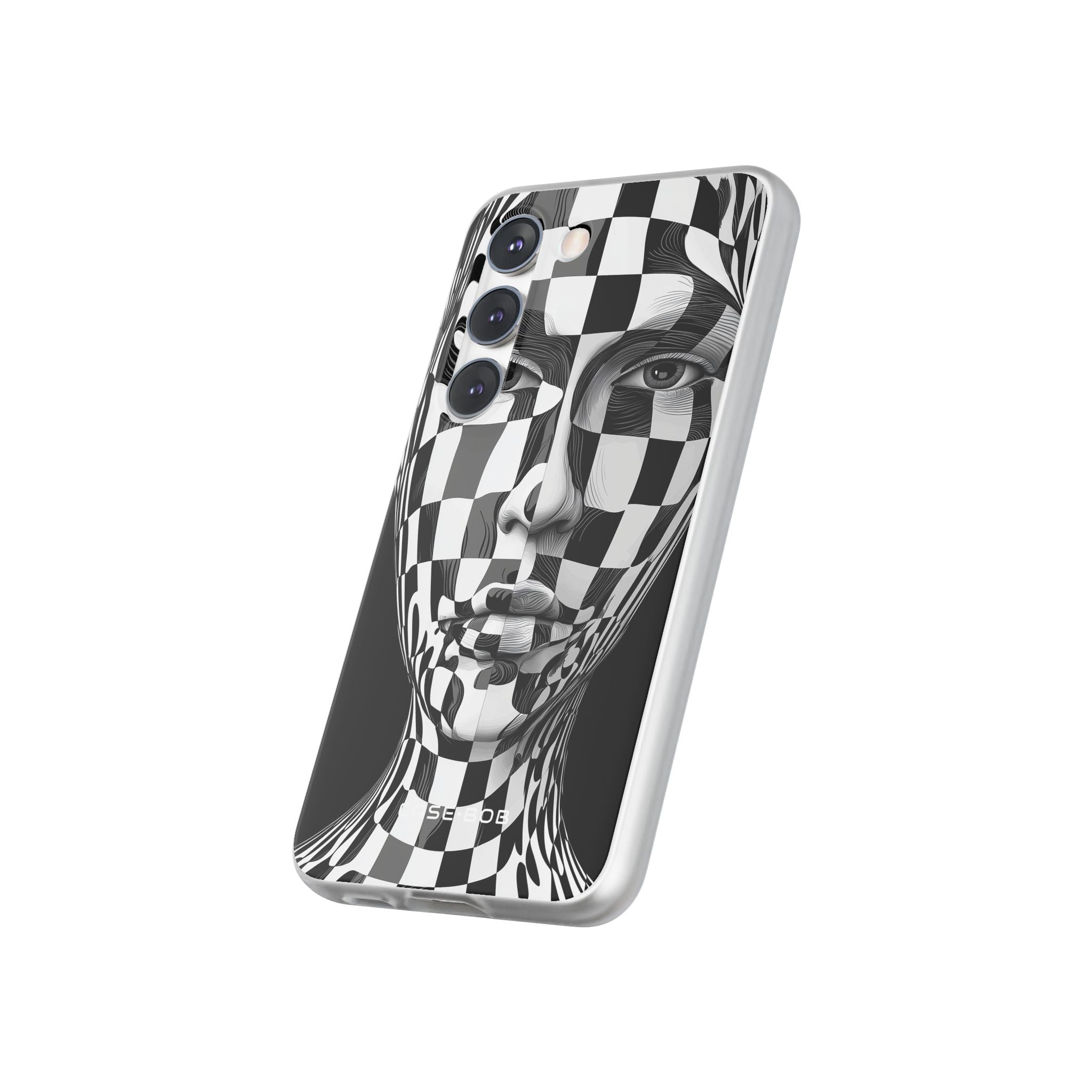 Checkered Face Samsung S23 Case - Soft