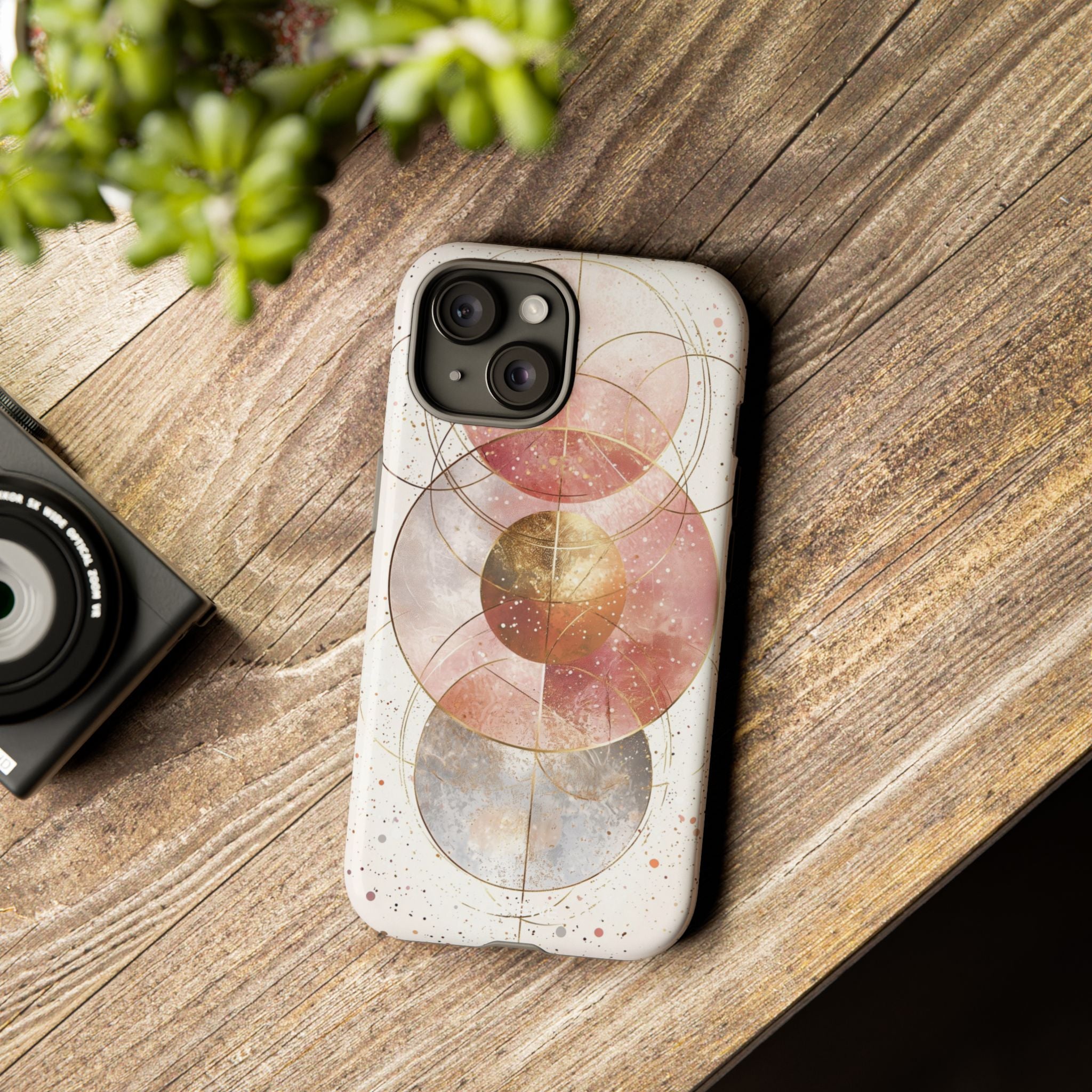 Circle Envelops Light - iPhone Case