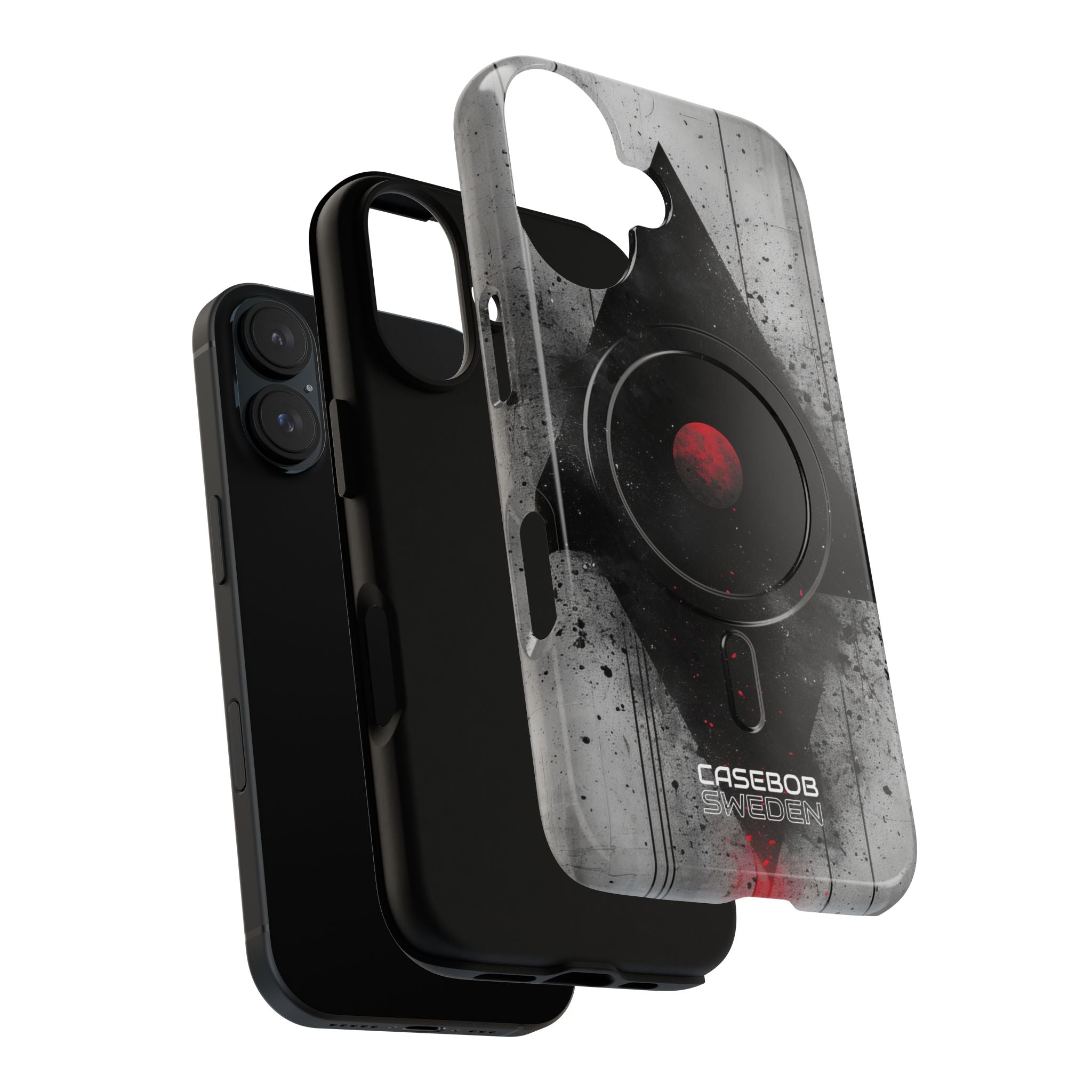 Crimson Core Geometry iPhone 16 - Tough+