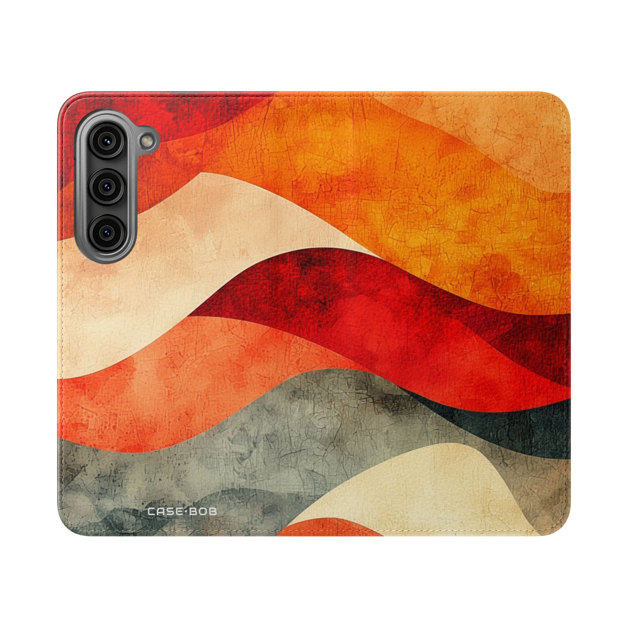Crimson Ripples - Samsung S23 Case - Wallet
