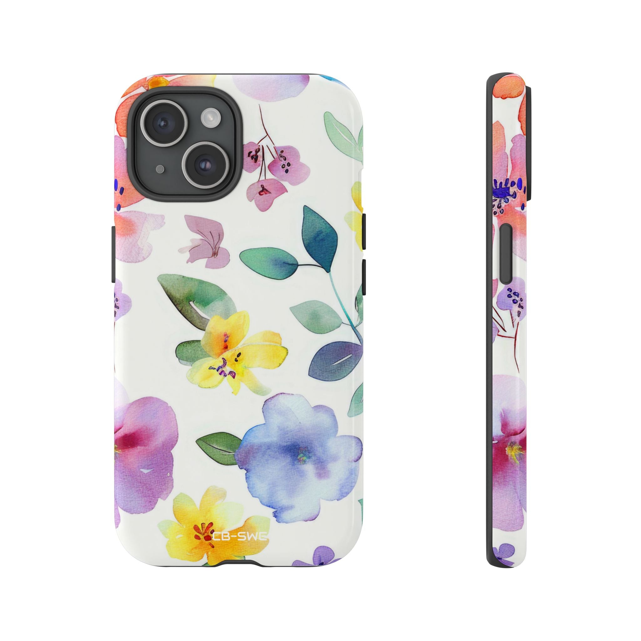 Whimsical Watercolor Florals - iPhone Case