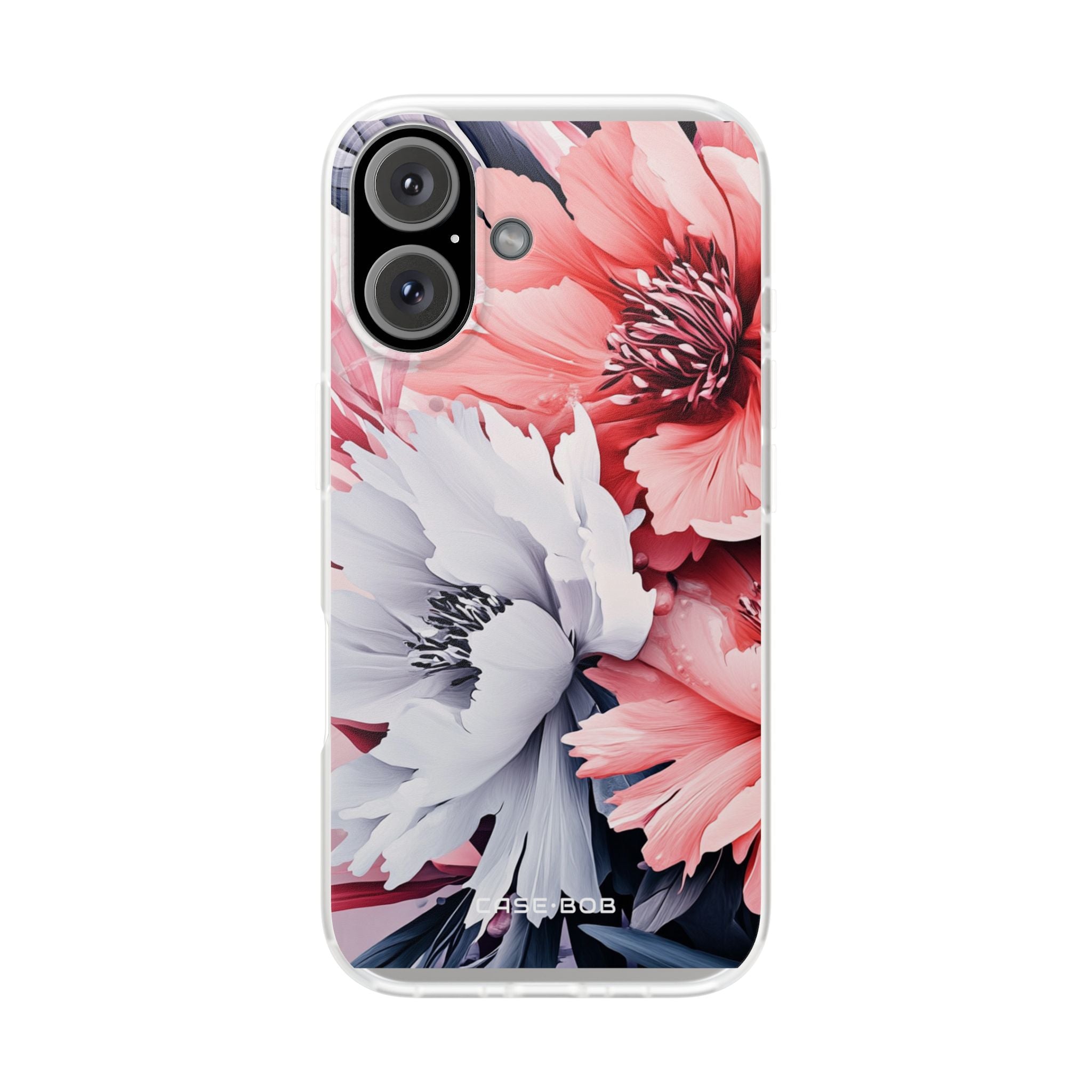 Coral Bloom iPhone 16 Case - Soft