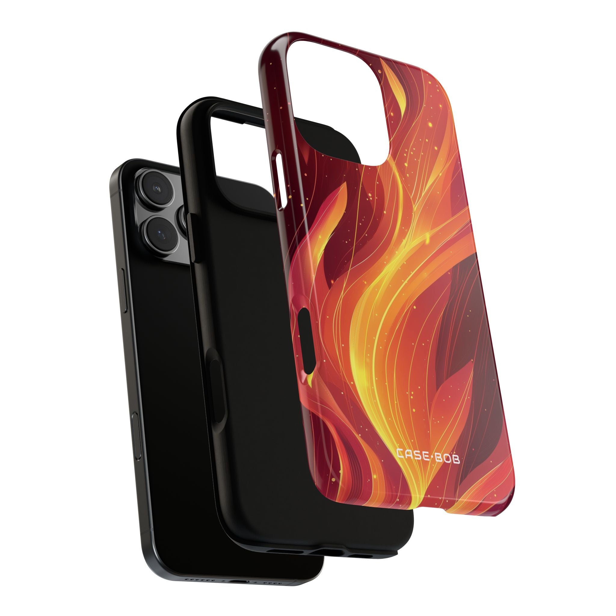 Flaming Flow iPhone 16 Pro Max Case - Tough