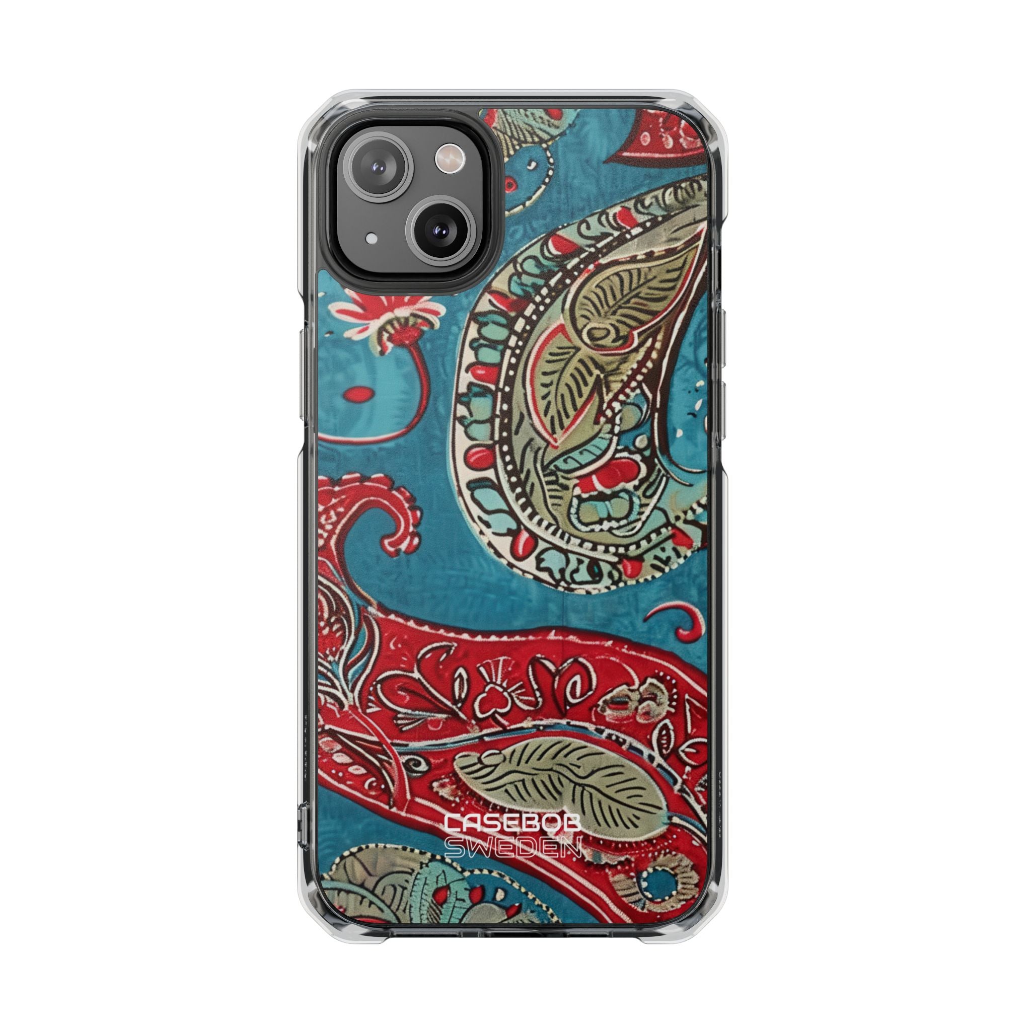 Paisley Floral Fusion iPhone 14 - Impact Clear+