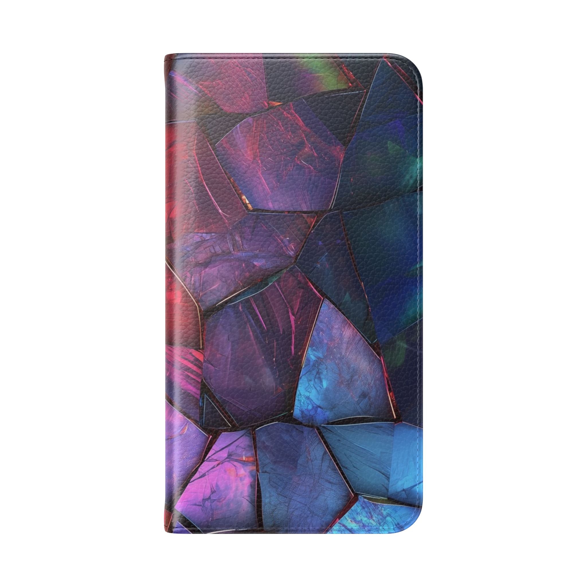 Crimson Shard Mosaic - Samsung S23+ Case - Wallet