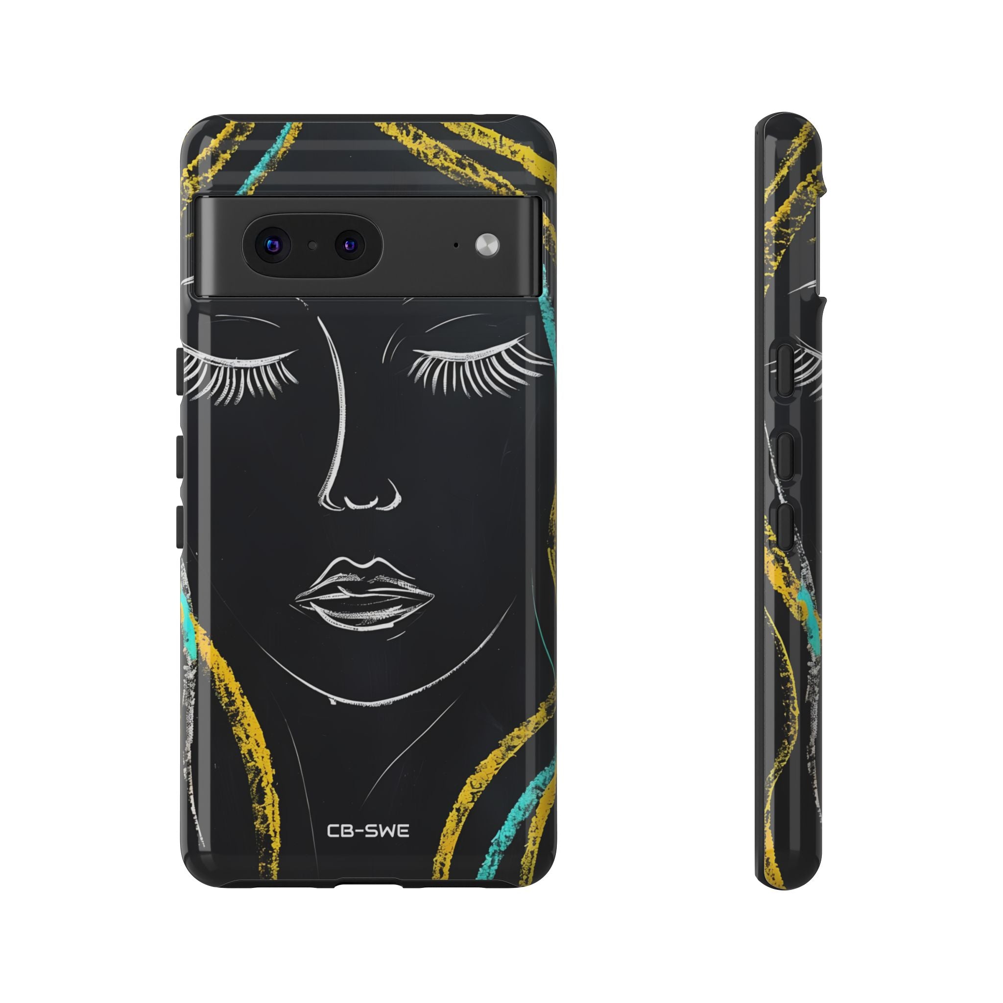 Vivid Minimalist Portrait - Google Pixel Case