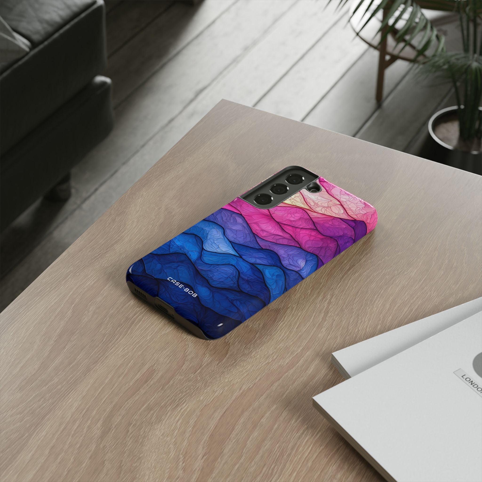 Wavy Vein Gradient Samsung S22 Case - Tough