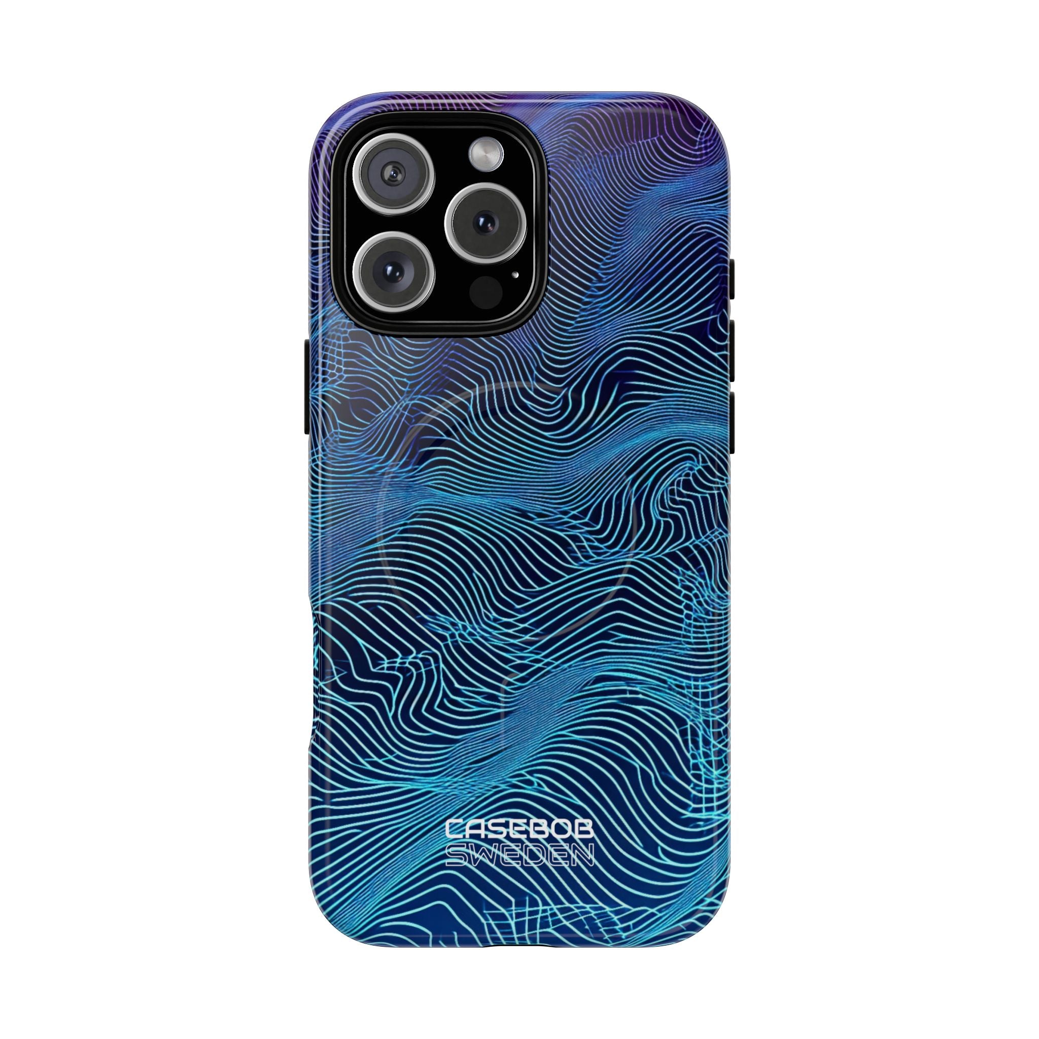 Neon Waves Flow iPhone 16 - Tough+