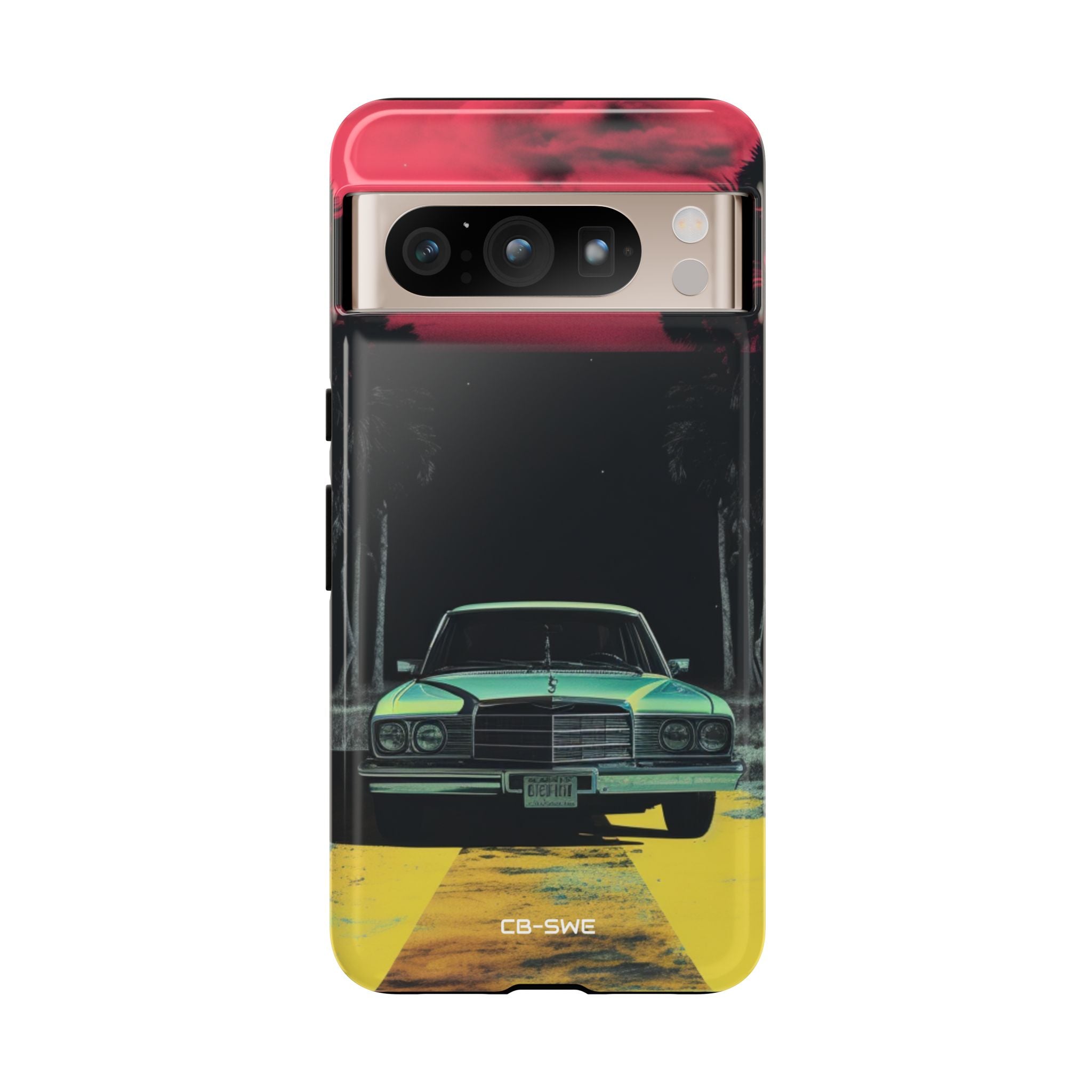 Retro Futuristic Nightscape - Google Pixel Case