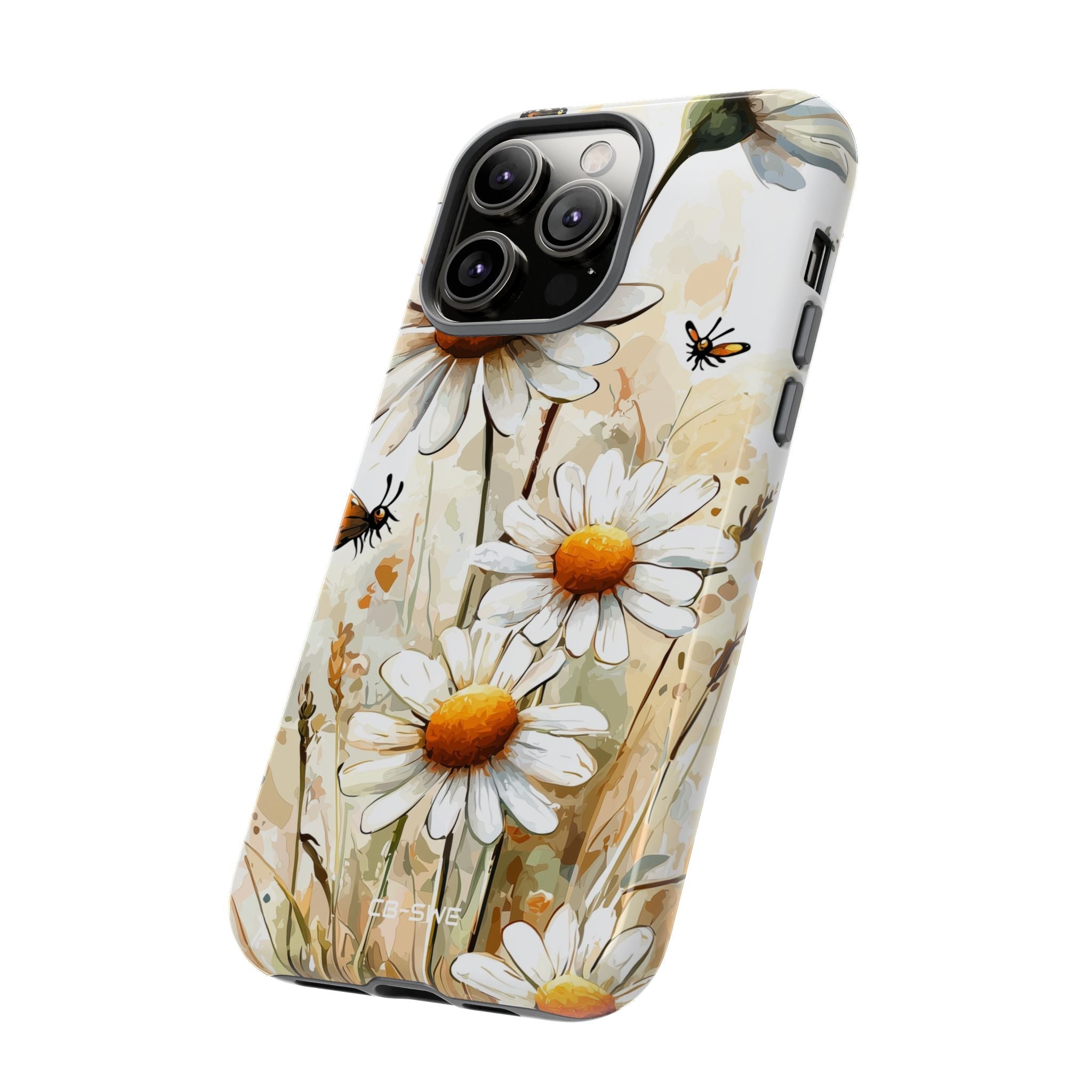 Floral and botanical phone case designs with flowers and leafy patterns