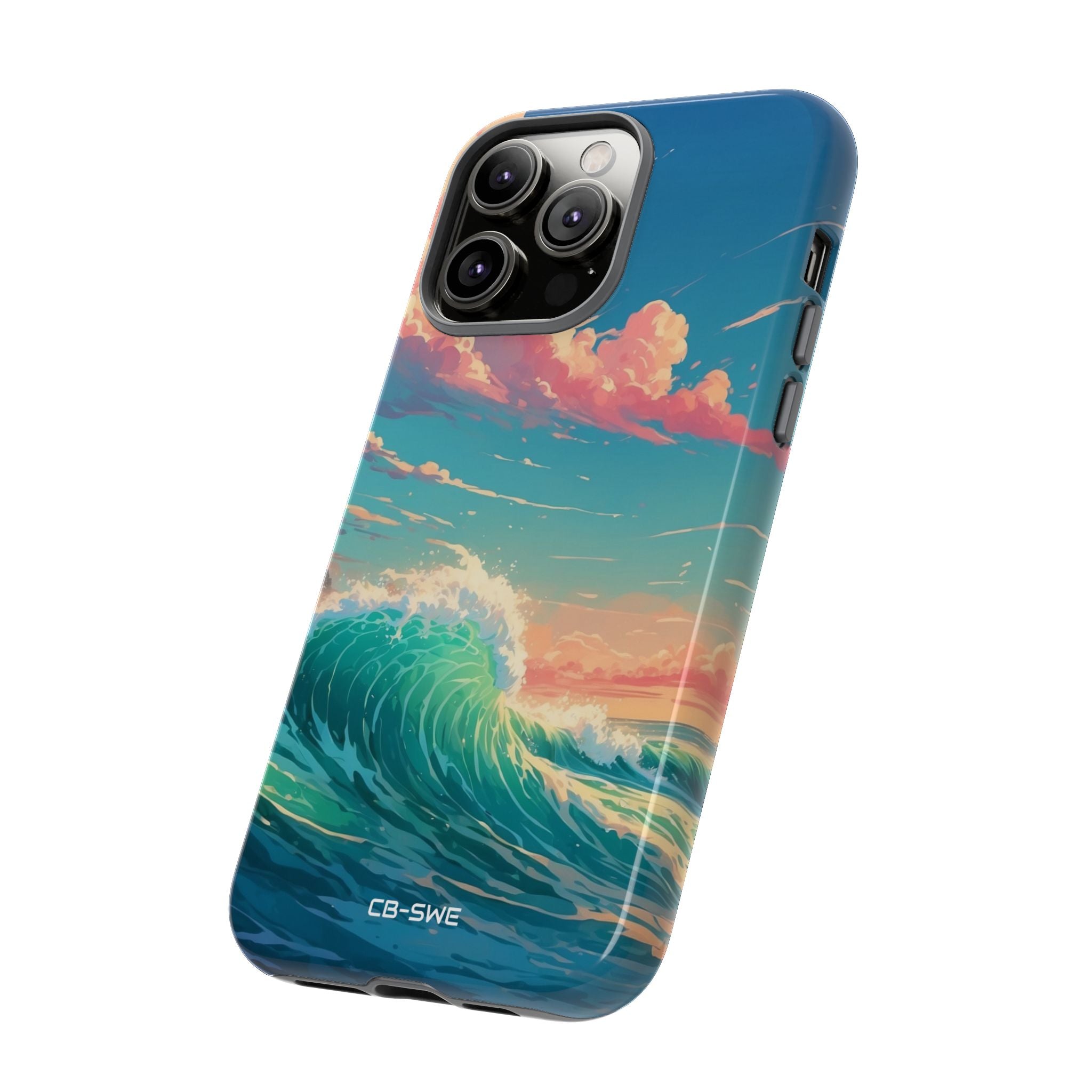 Waves Embrace Sunlight - iPhone Case