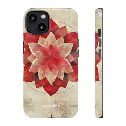 Crimson Bloom iPhone 13 Case - Tough