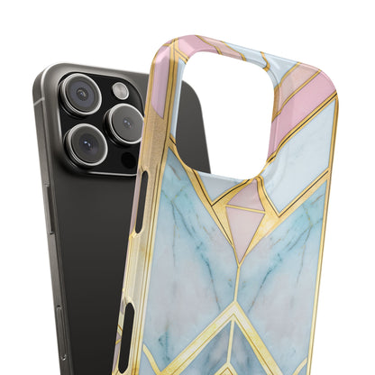 Gold Pink Art Deco - Slim iPhone 16 Phone Case