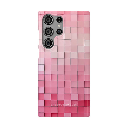 Gradient Pink Mosaic Samsung S23 - Slim Phone Case