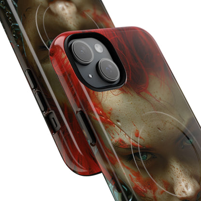 Red Spike Gaze iPhone 15 Plus Case - Tough+