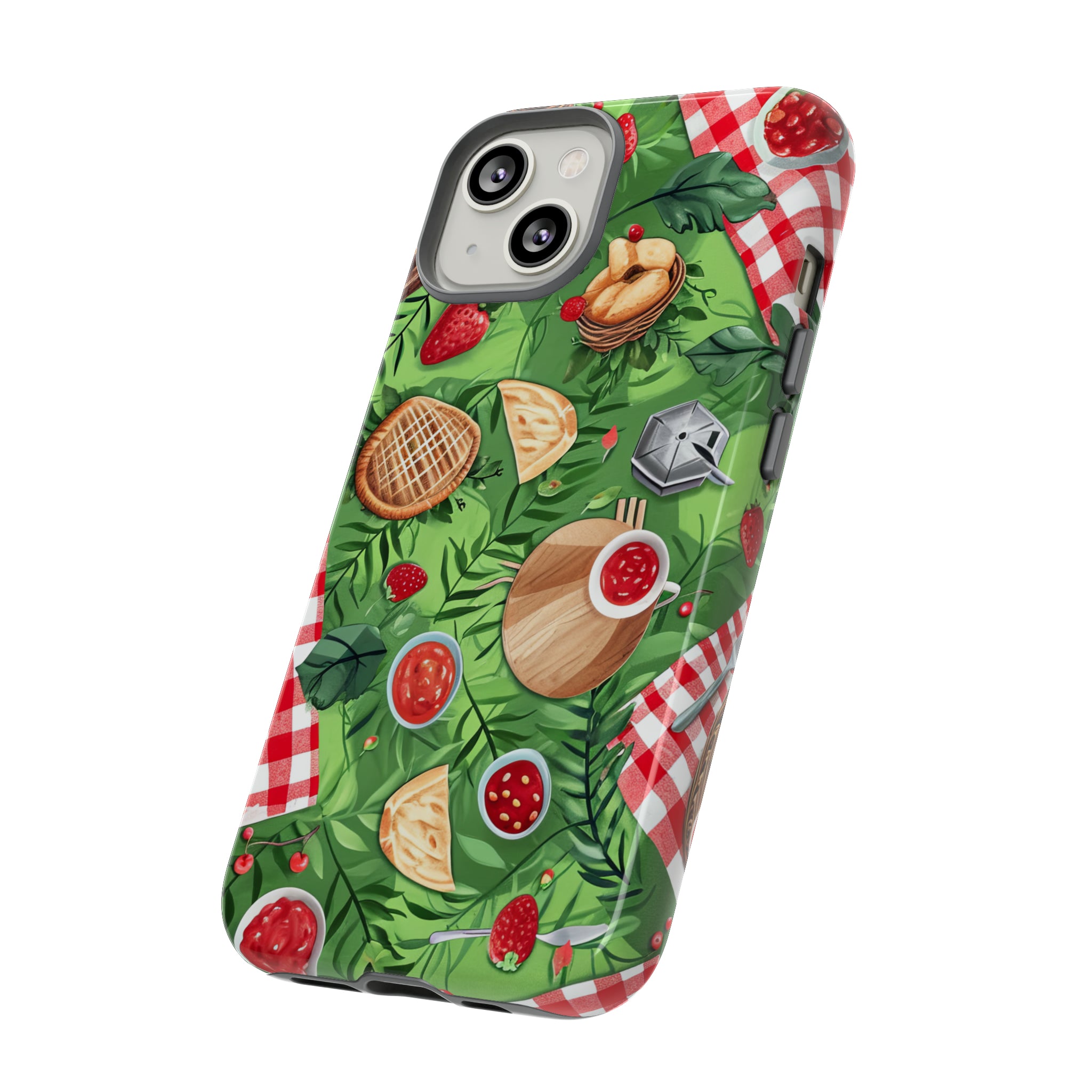 Picnic Love Checkered Bliss - Protective Phone Case