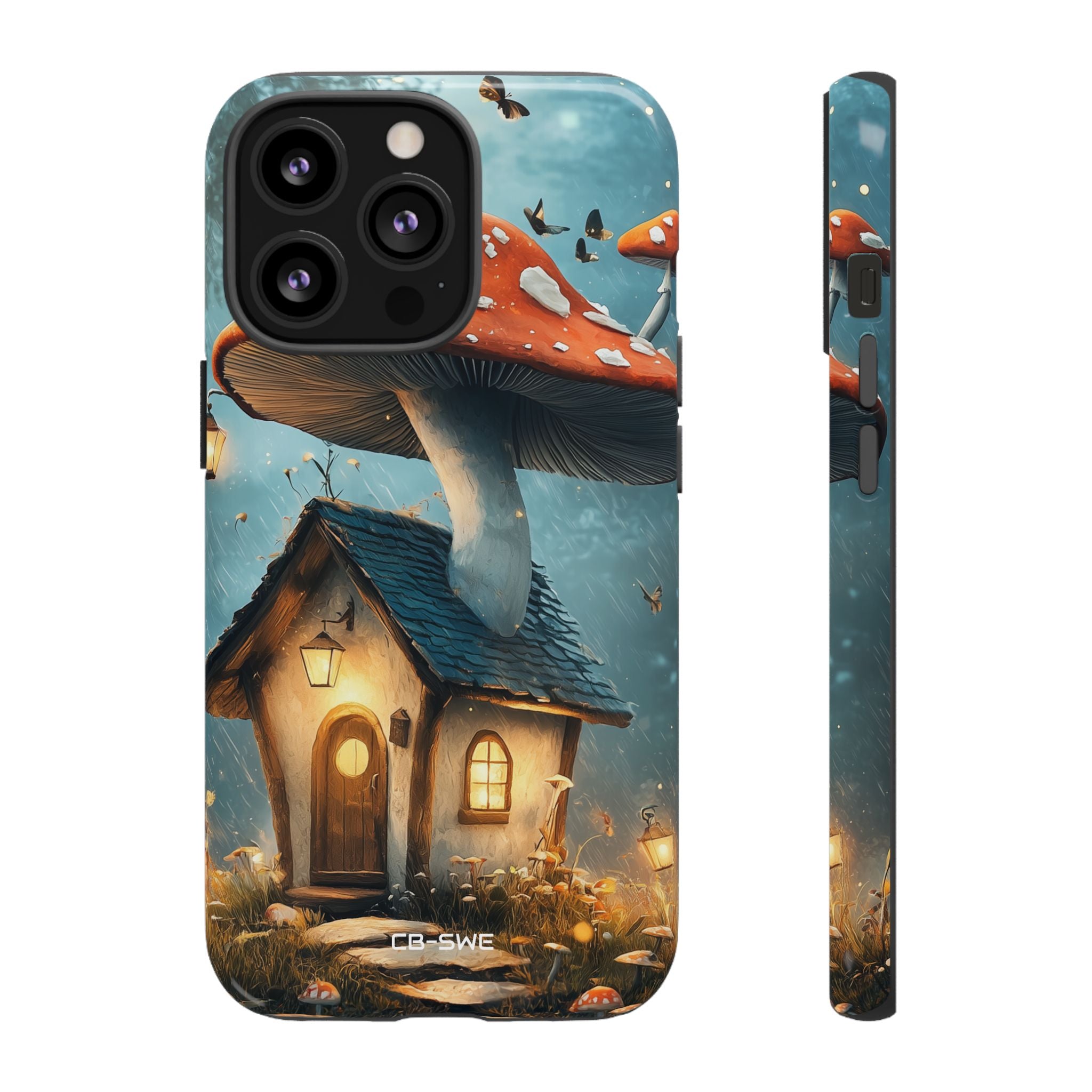 Mushroom House Glows - iPhone Case