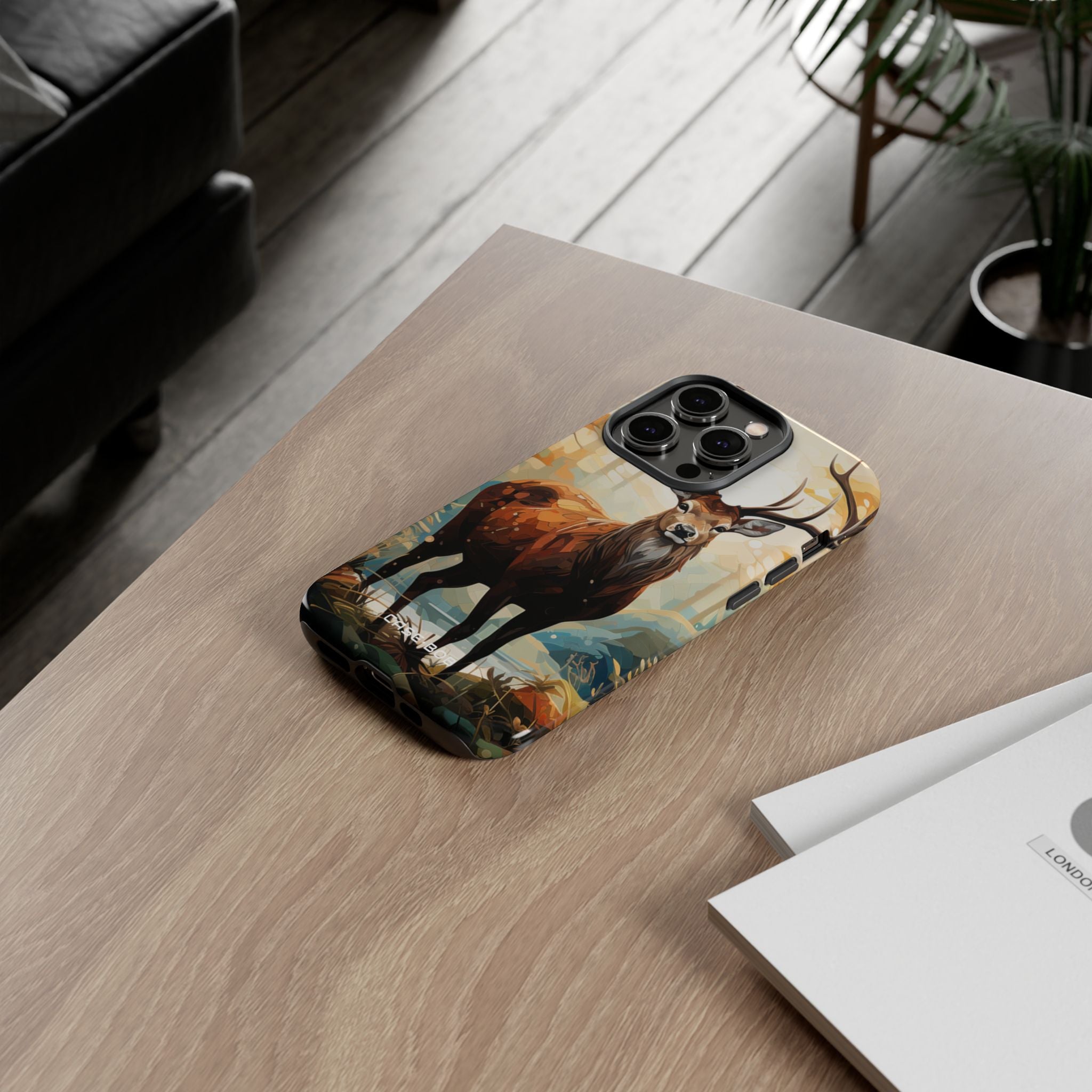 Glowing Stag iPhone 14 Pro Case - Tough