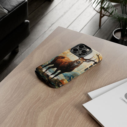Glowing Stag iPhone 14 Pro Case - Tough