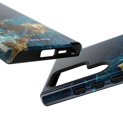 Jagged Gold Split Samsung S24 Ultra Case - Tough