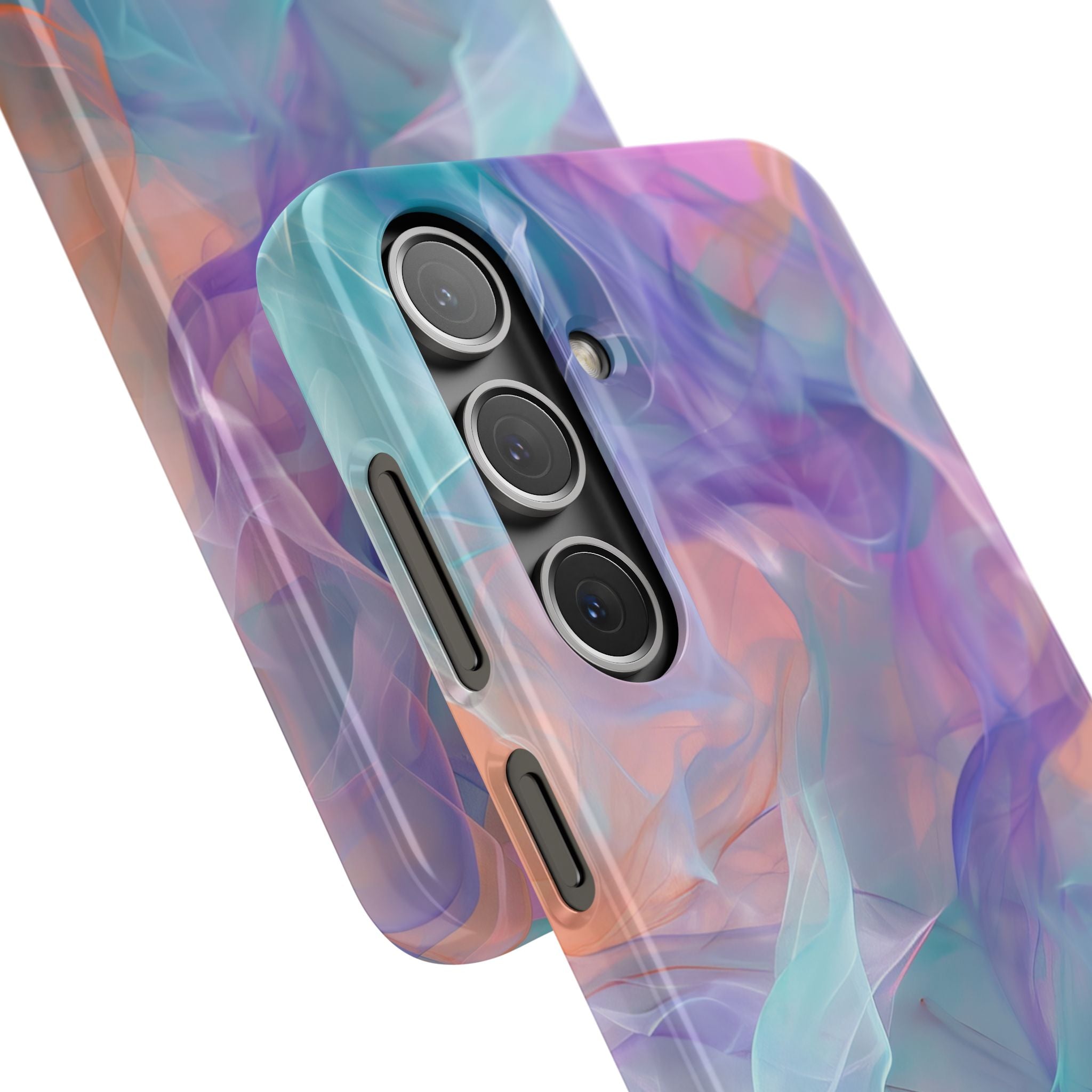 Dreamy Teal Flow - Slim Samsung S24 Phone Case