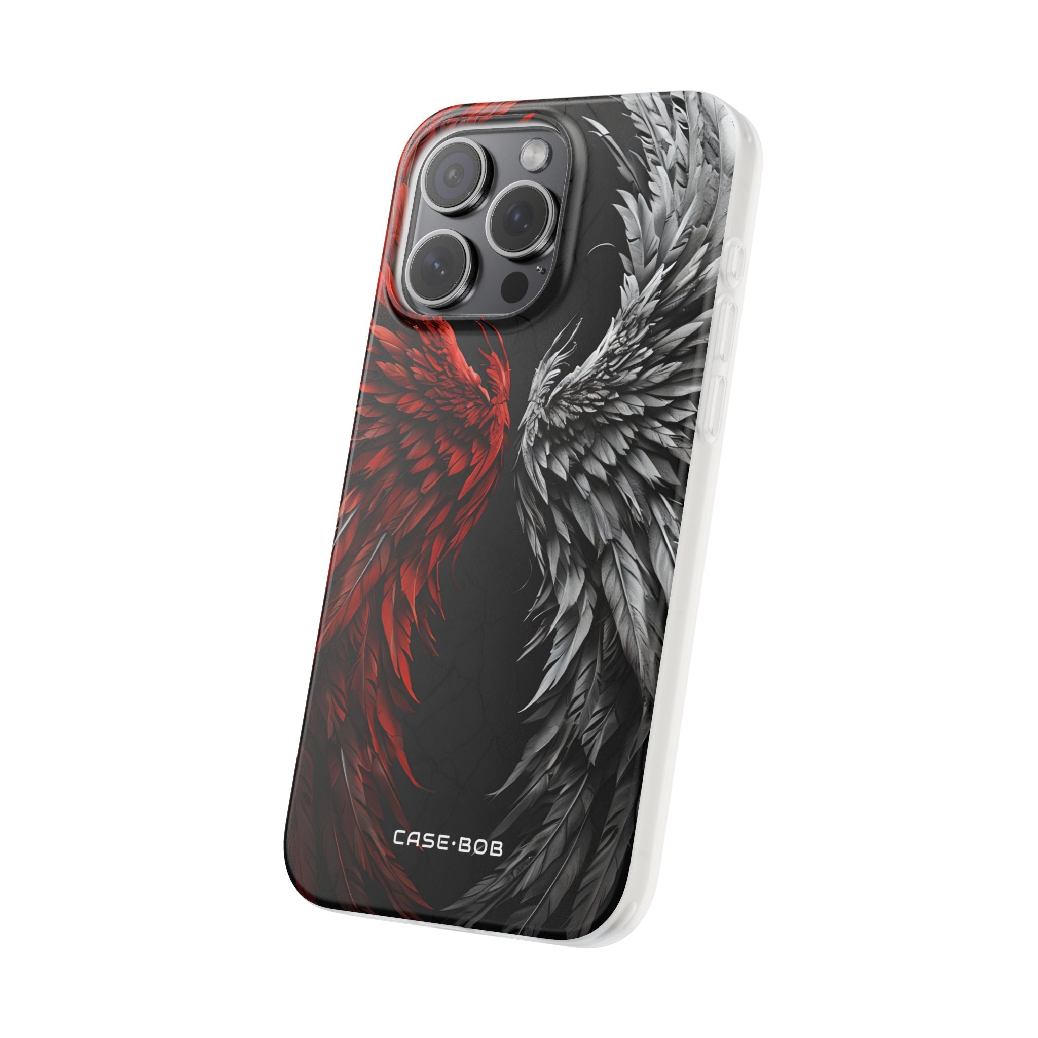 Crimson White Wings iPhone 15 Pro Max Case - Soft