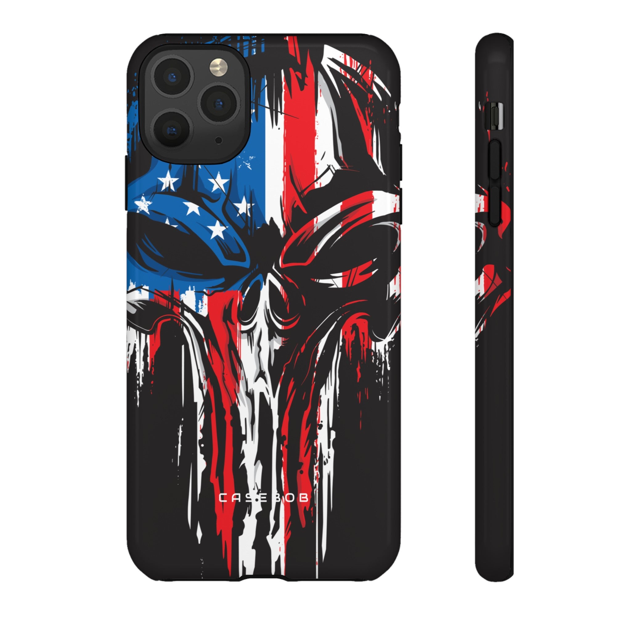 Military Grunge Skull Patriotic - Protective Phone Case