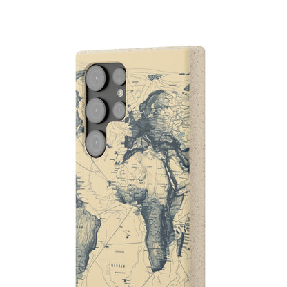 Vintage World Map | Biodegradable Phone Case