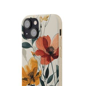 Serene Floral Harmony | Biodegradable Phone Case